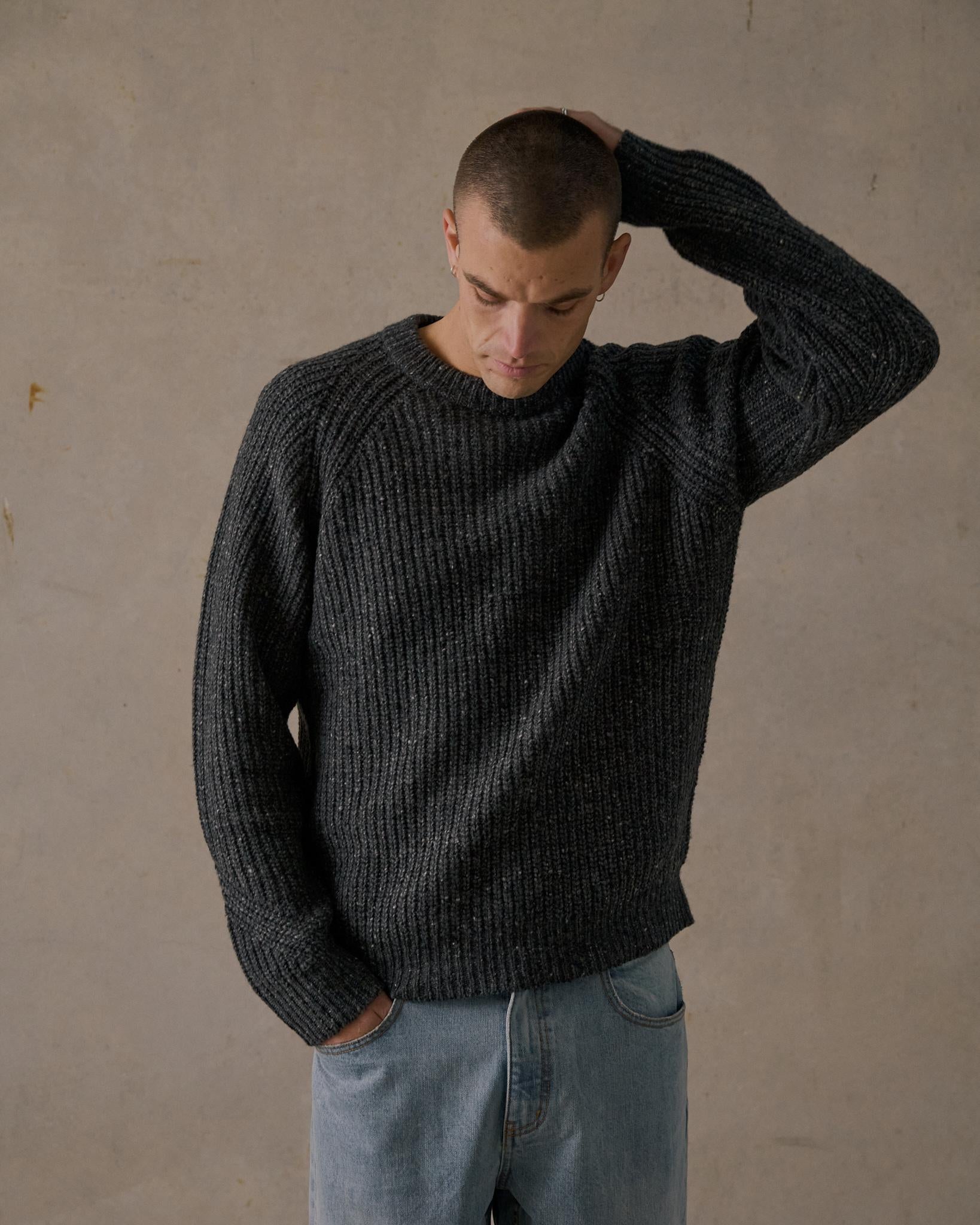 Fisherman Knit - Charcoal