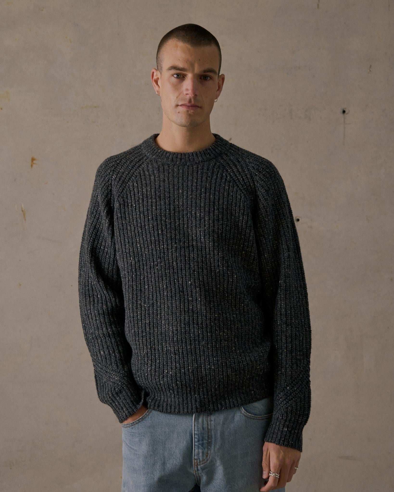 Fisherman Knit - Charcoal