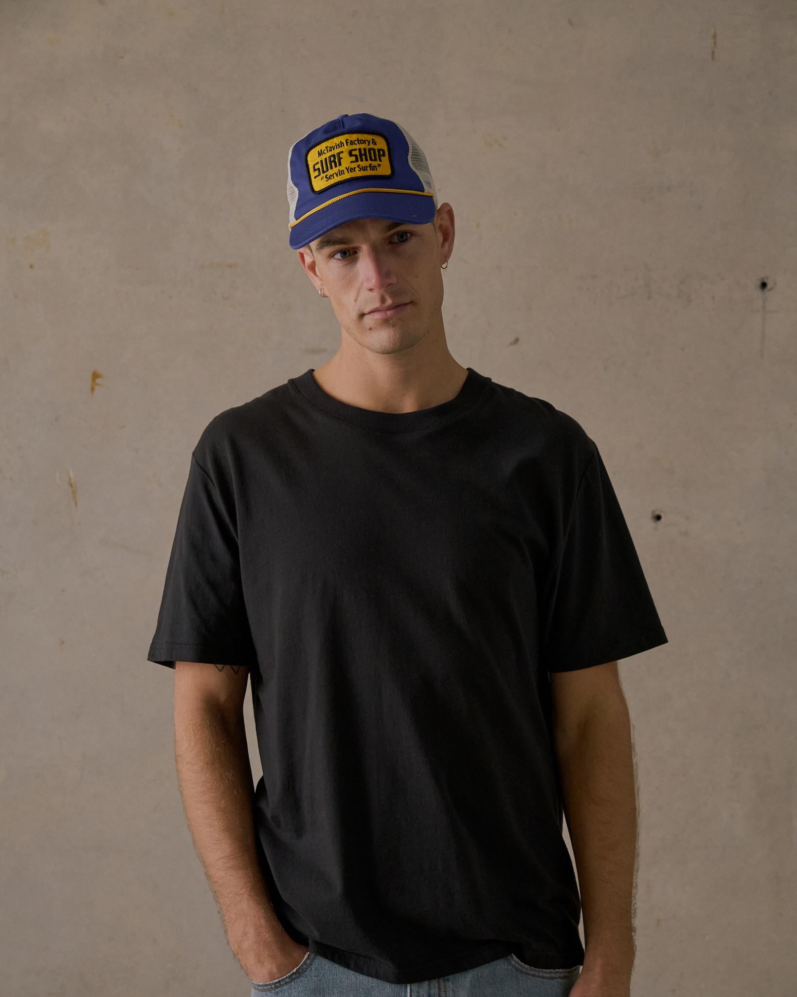 Surf Shop Trucker Cap - Dark Blue