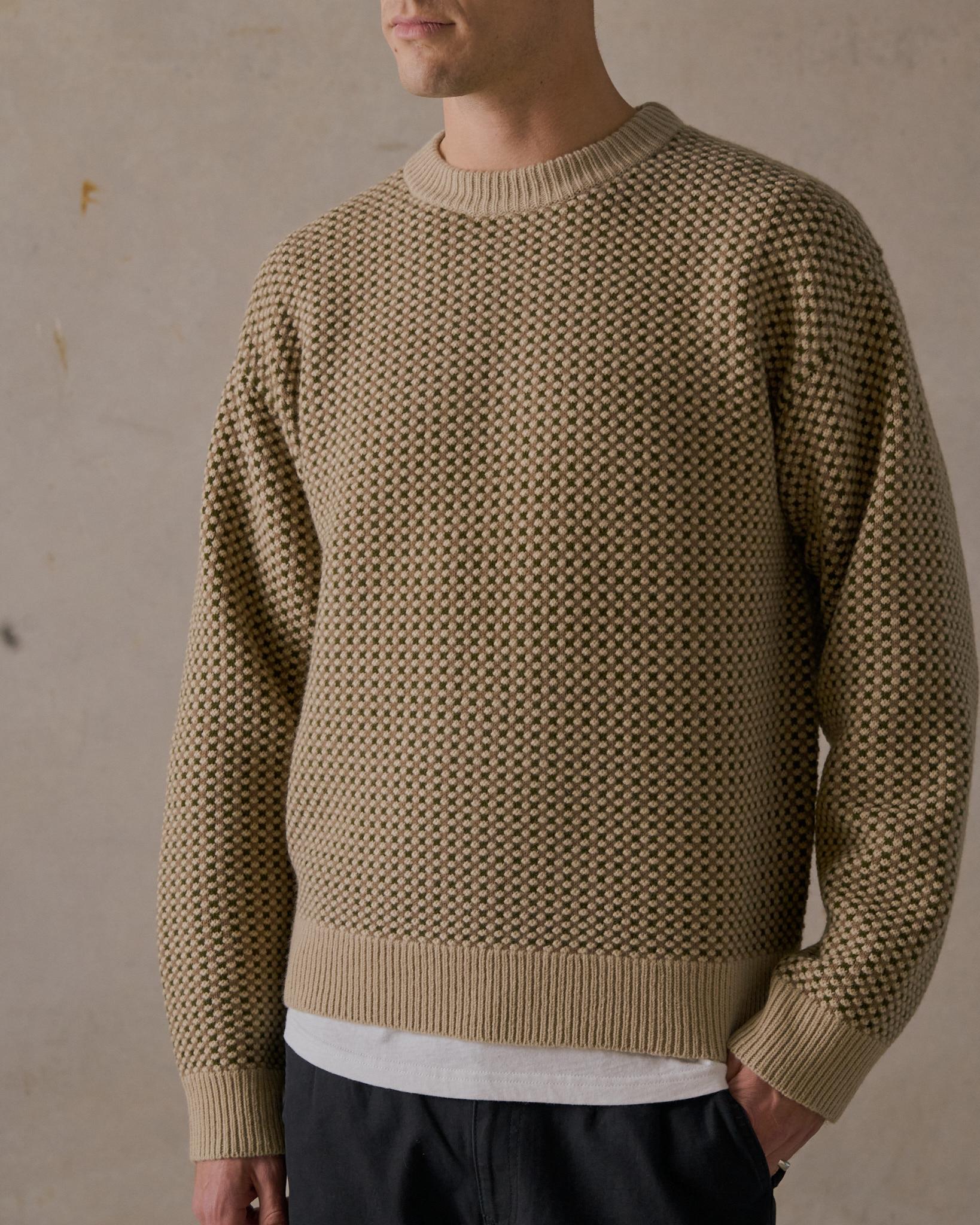 Merino Cable Knit - Brown