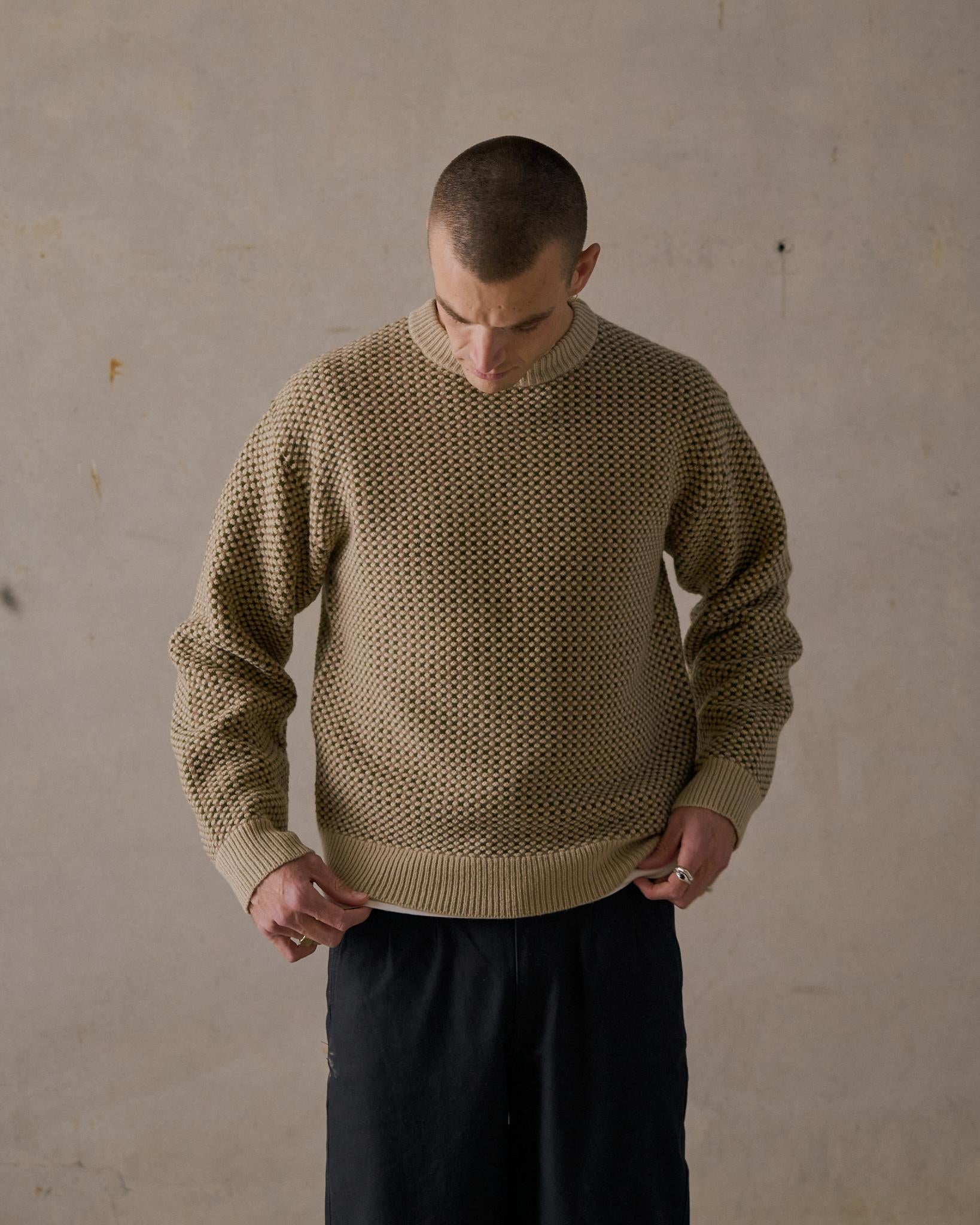 Merino Cable Knit - Brown