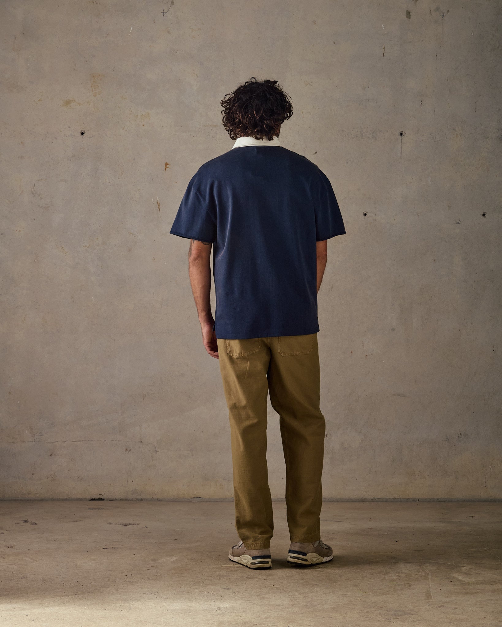 Cutoff Rugby Polo - Dark Blue