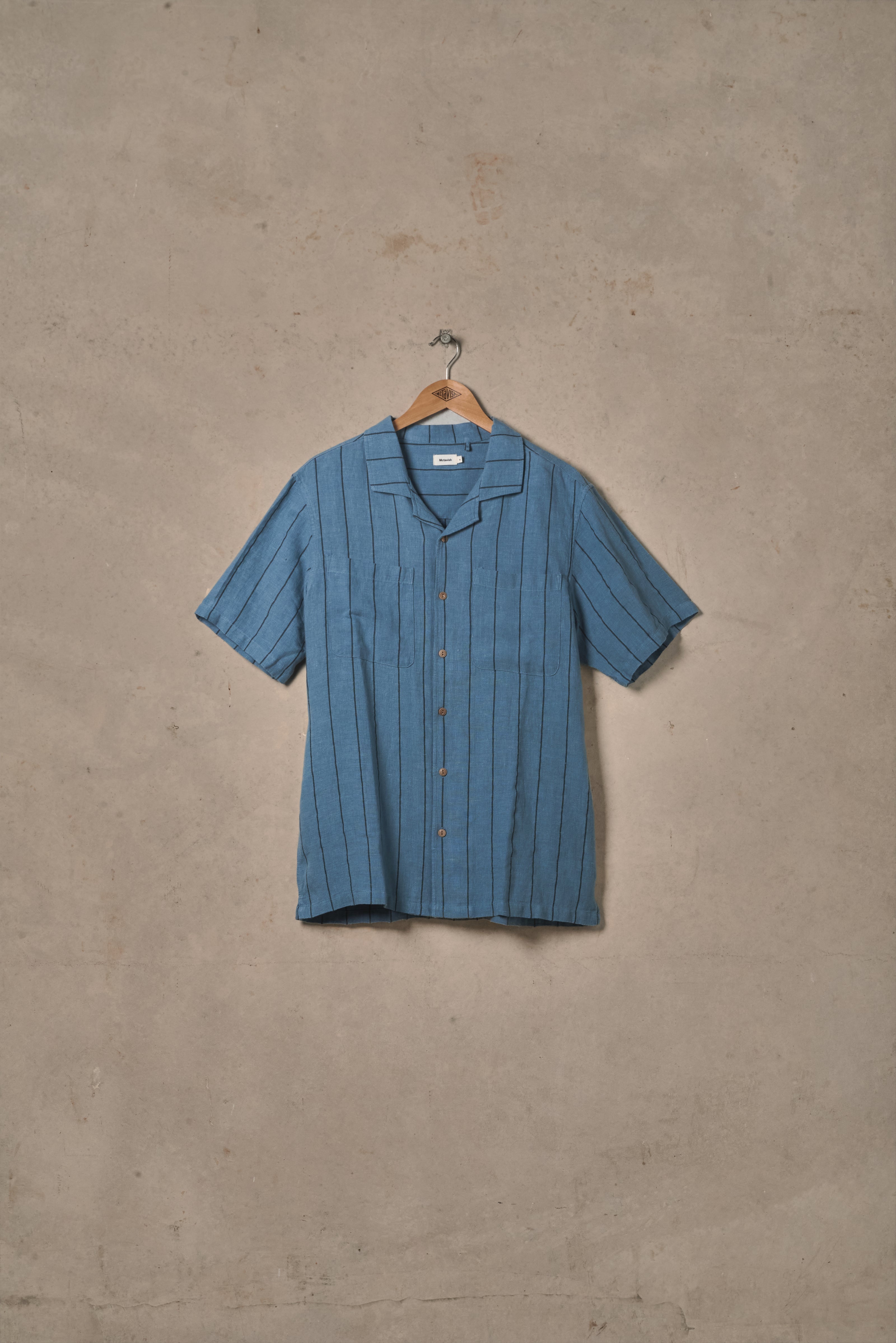 Linen Stripe Shirt - Blue Multi