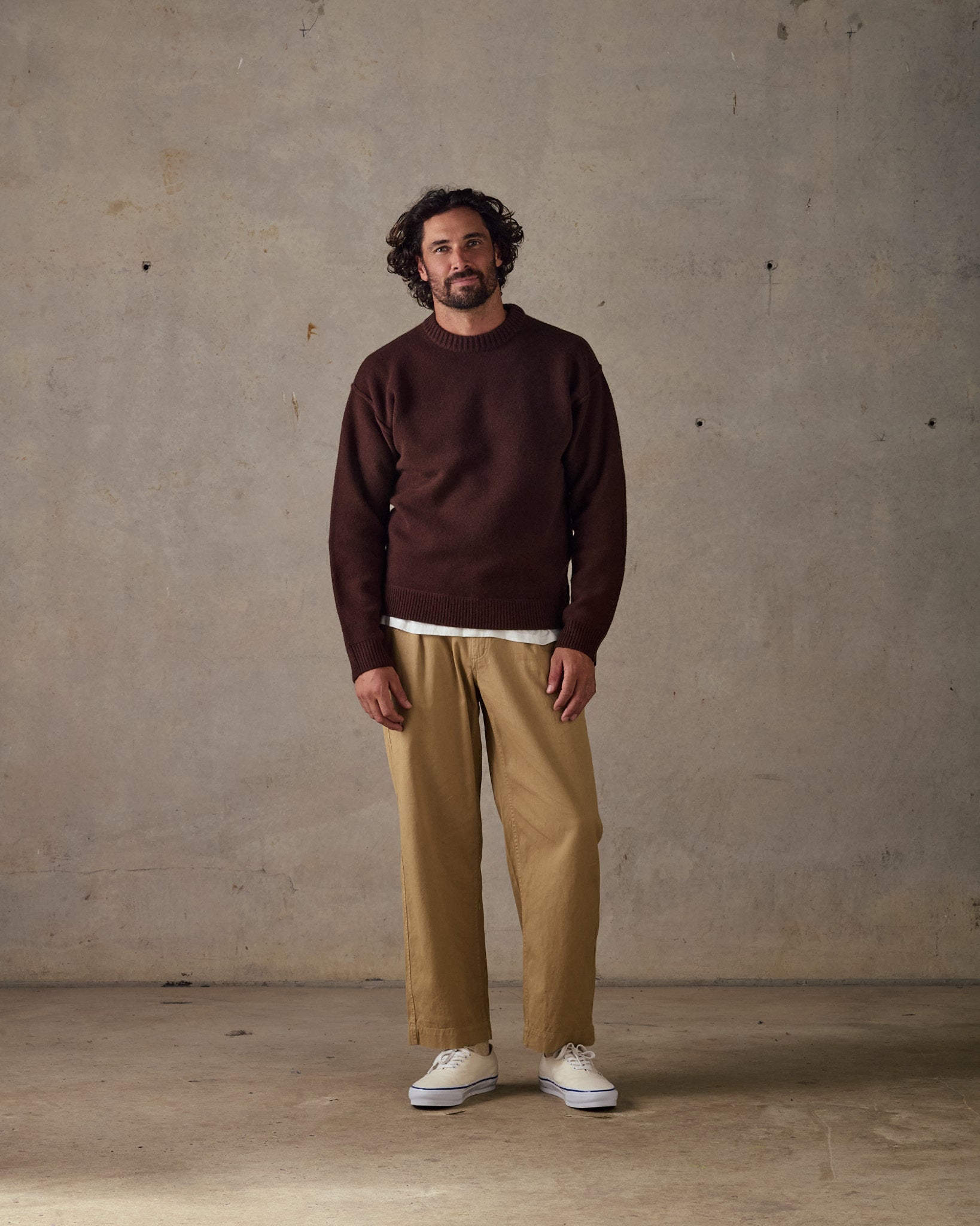 Reverse Seam Knit - Brown