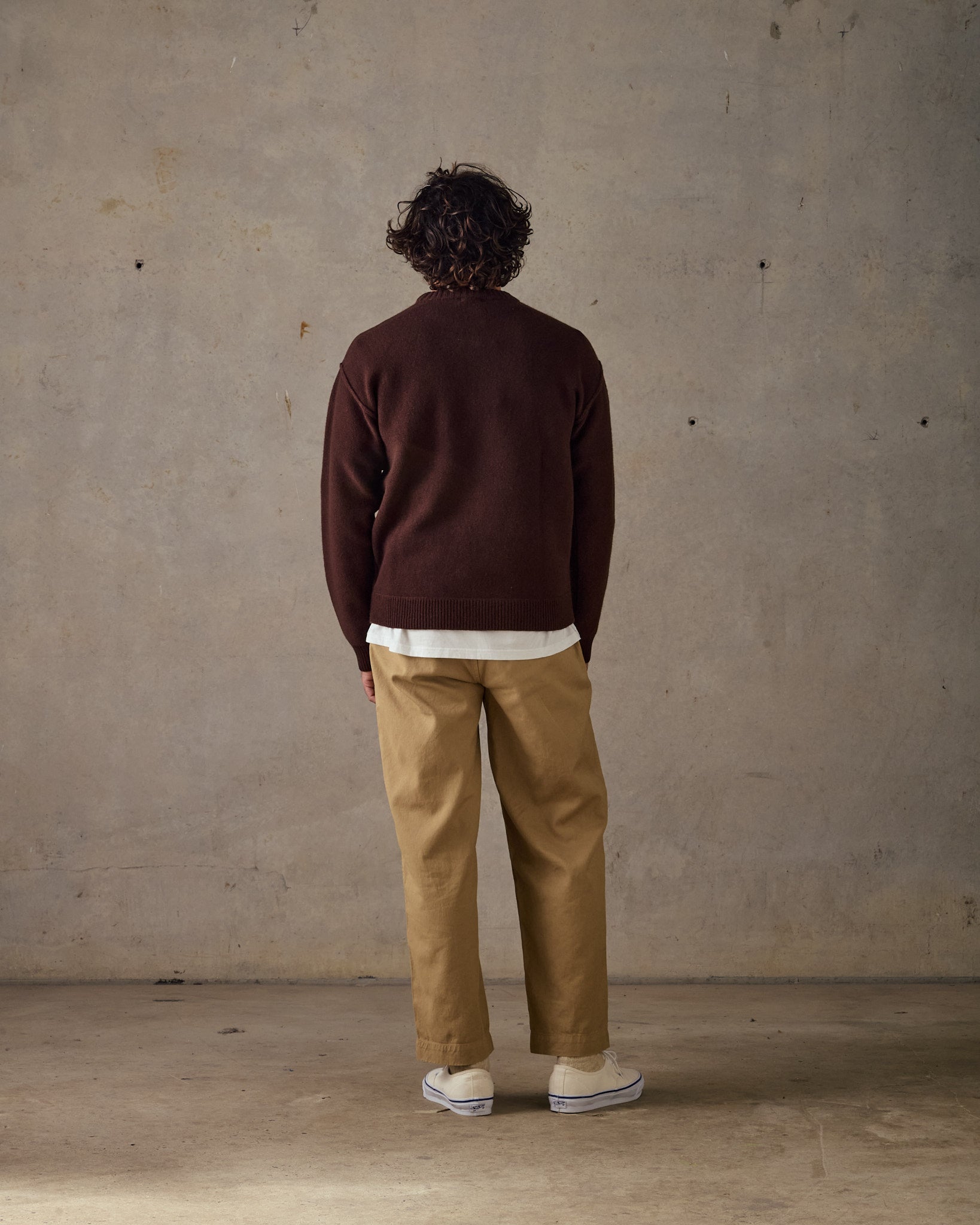 Reverse Seam Knit - Brown