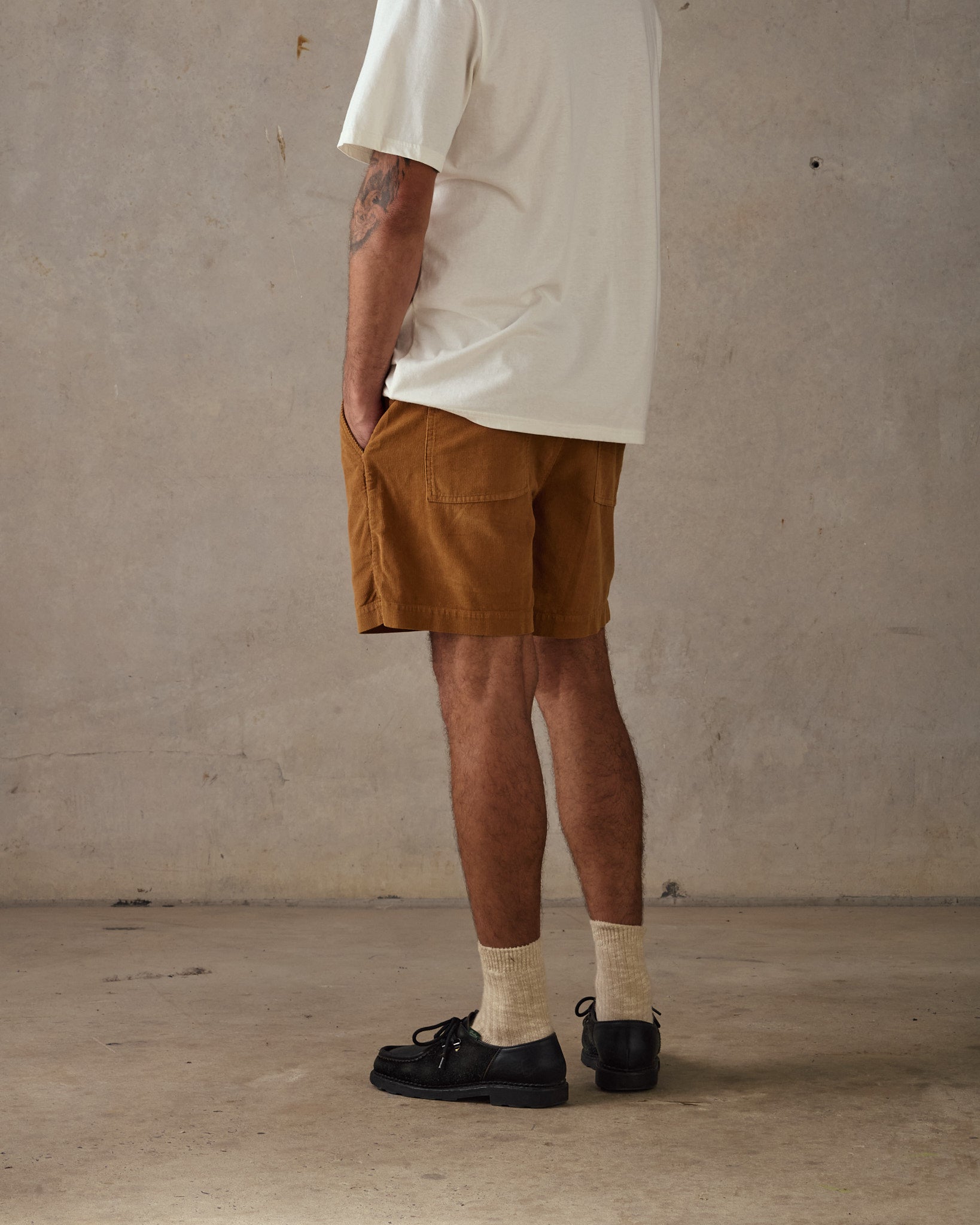 Cord Shorts - Brown