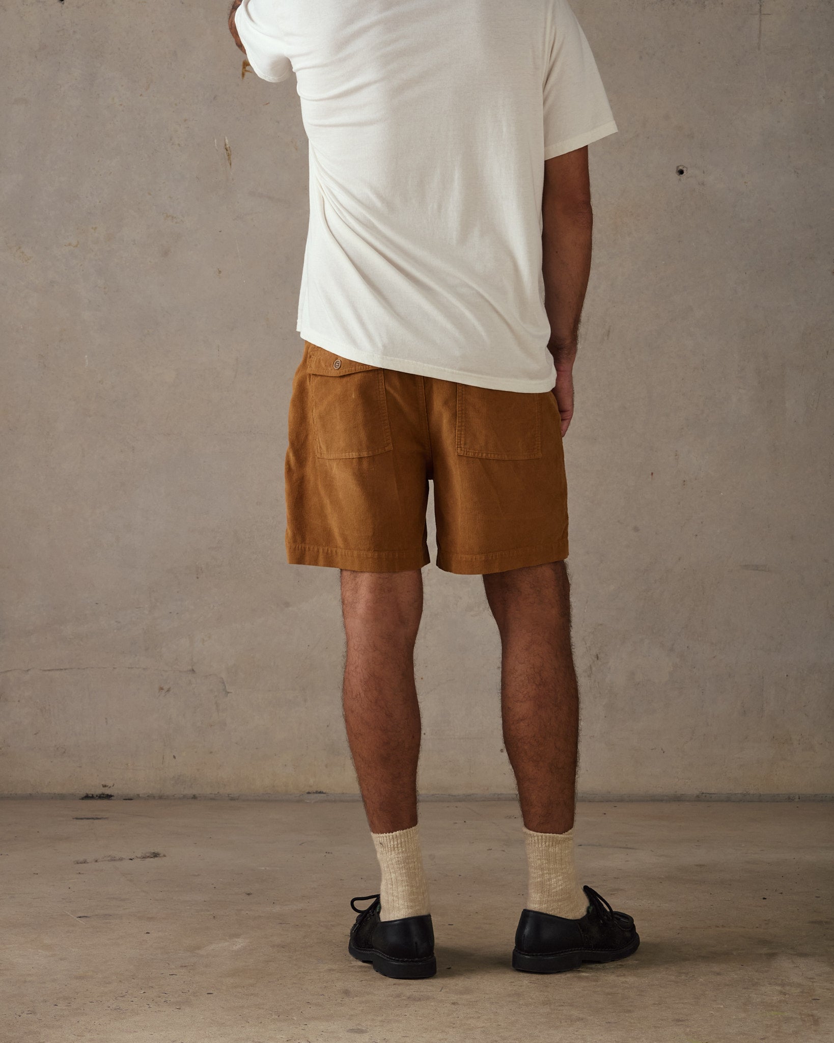 Cord Shorts - Brown