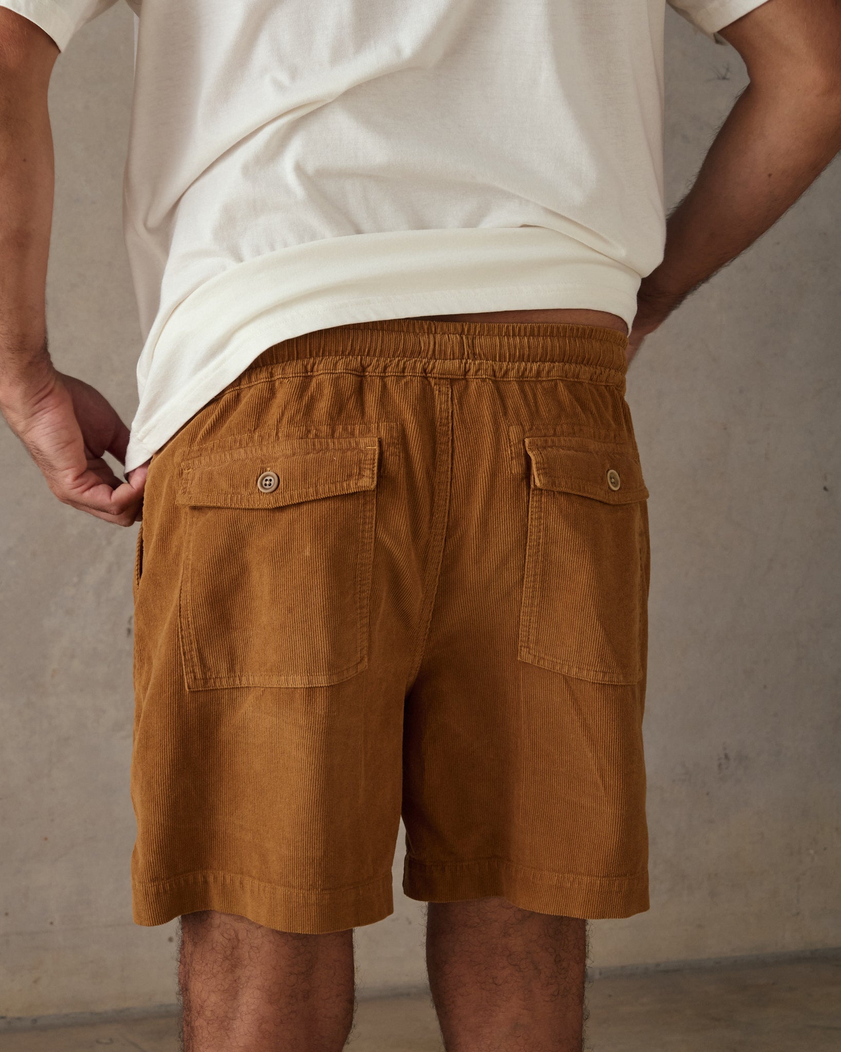 Cord Shorts - Brown