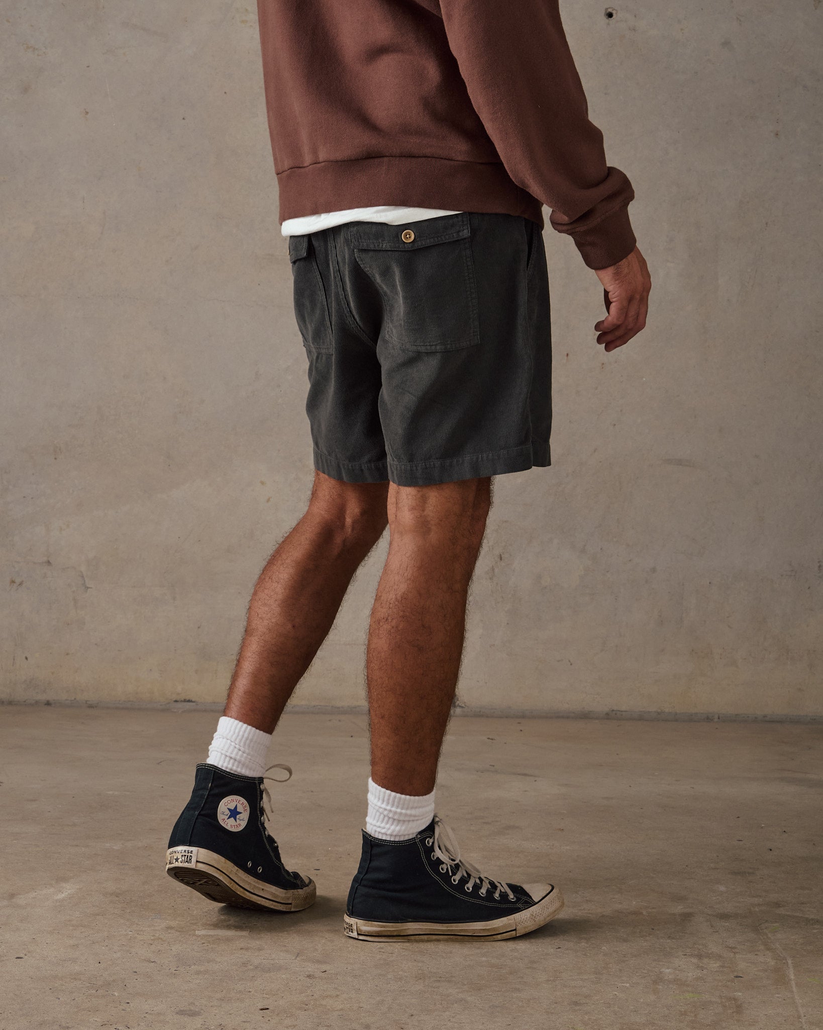 Cord Shorts - Slate
