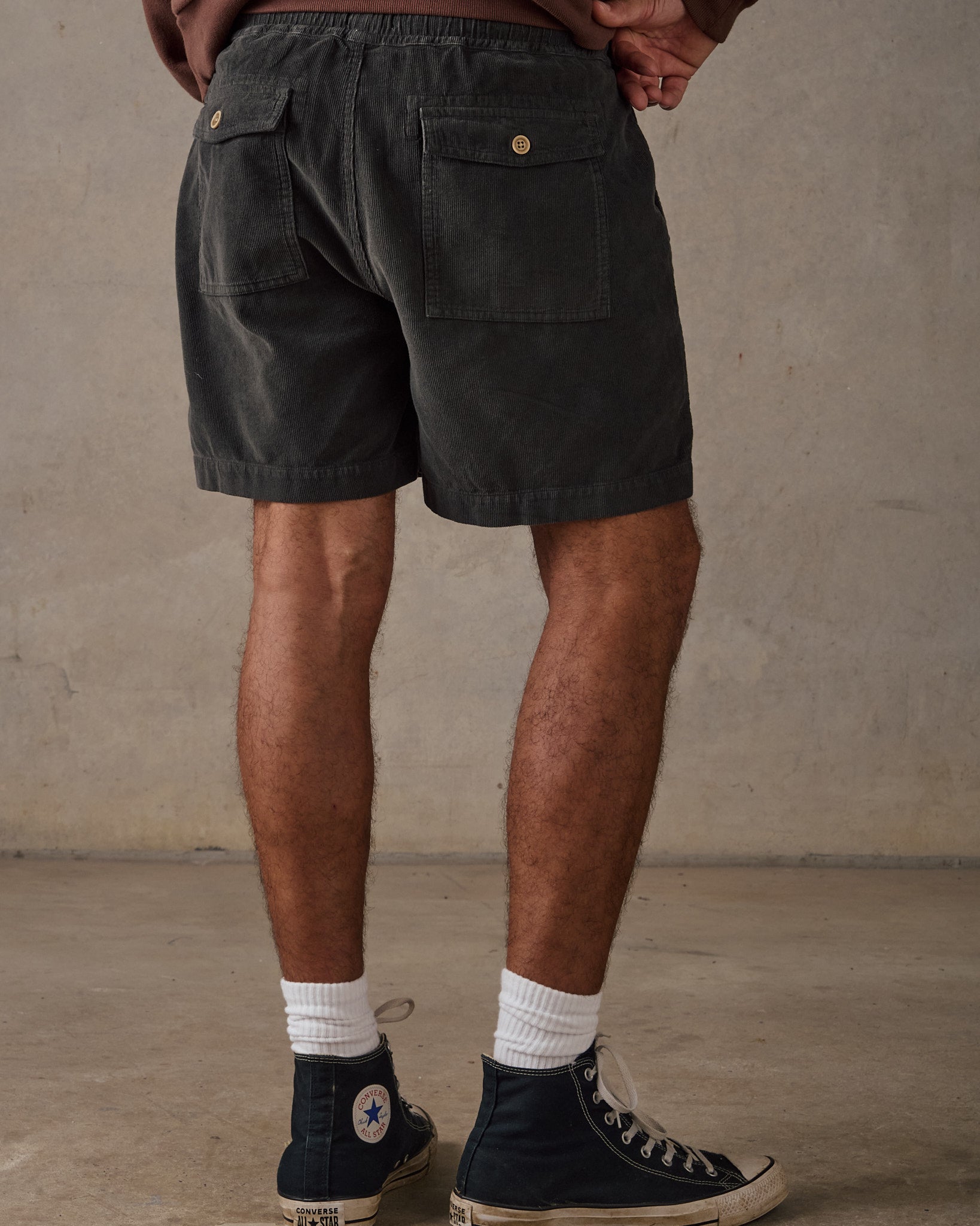 Cord Shorts - Slate