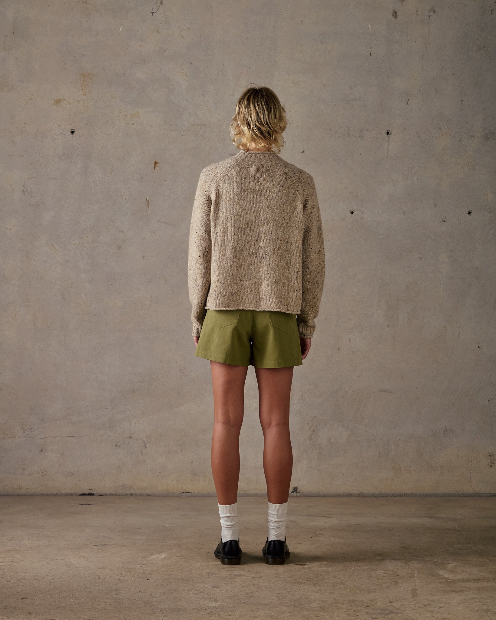 Roll Neck Knit - Tan
