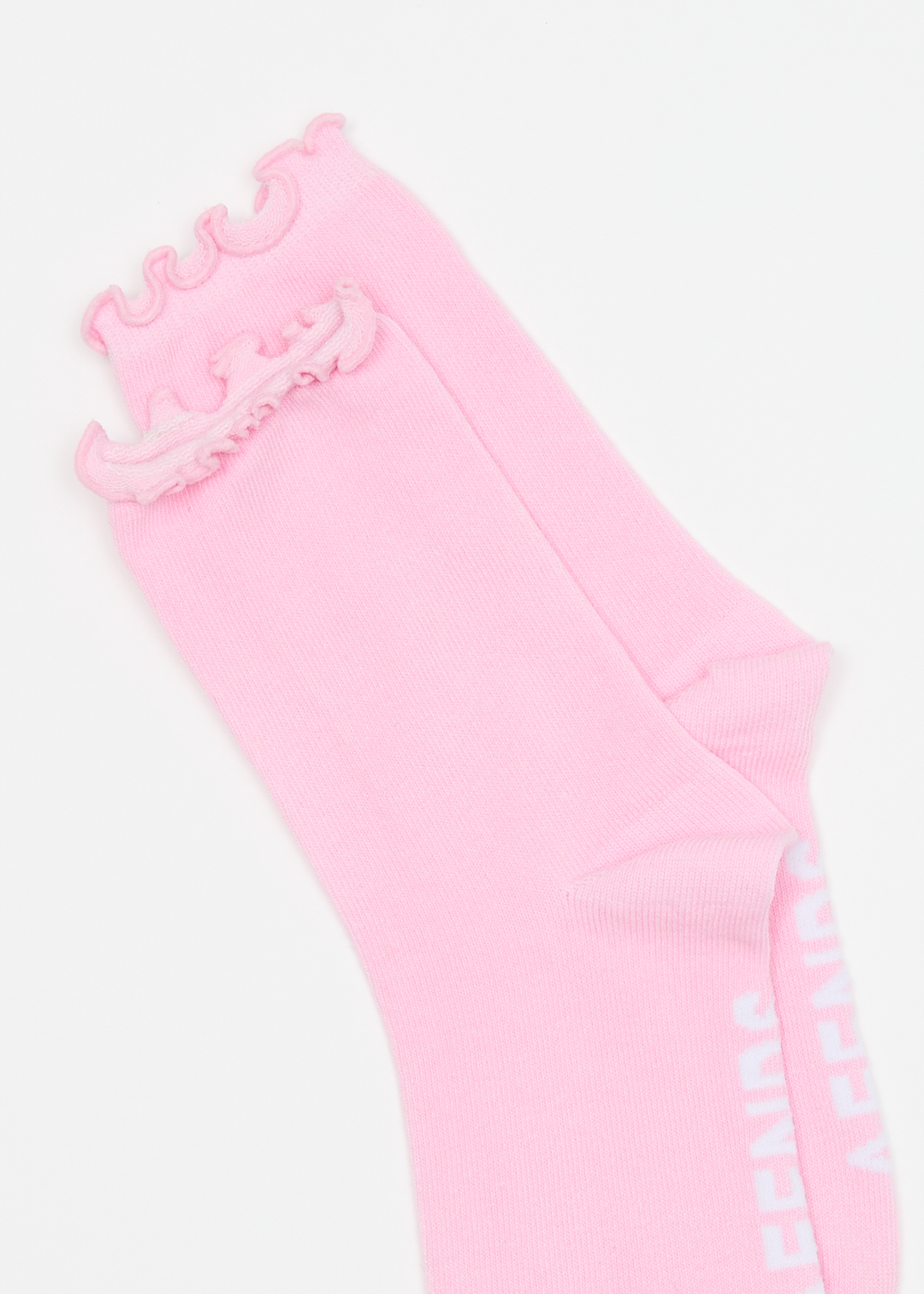 Frill Seeker Socks Two Pack - Pink / White