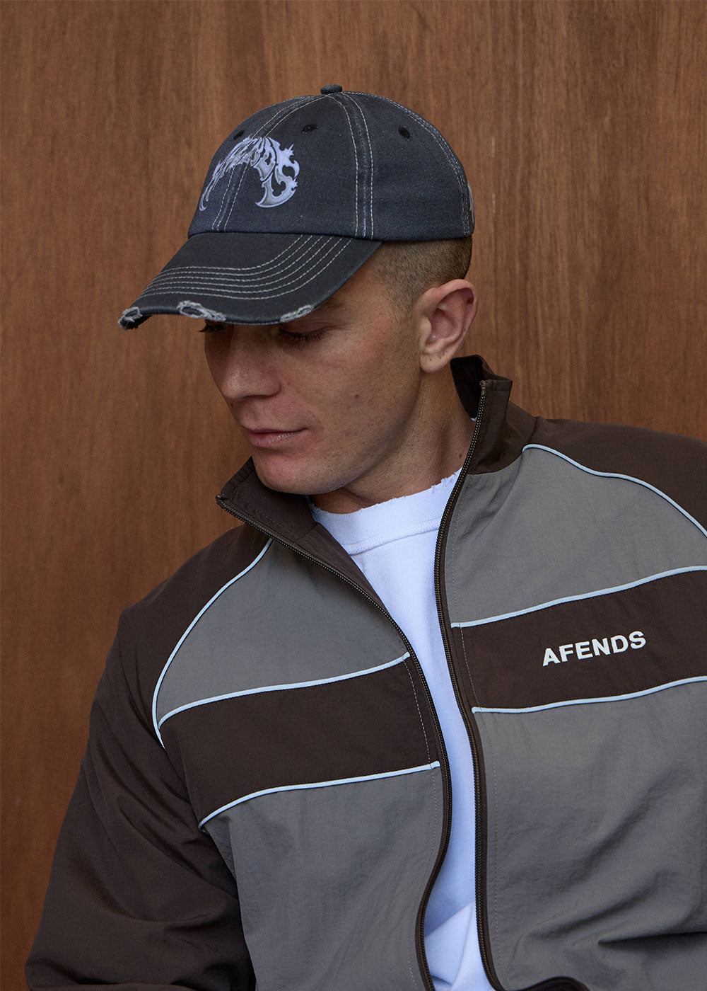 Scorpius Six Panel Cap - Stone Black