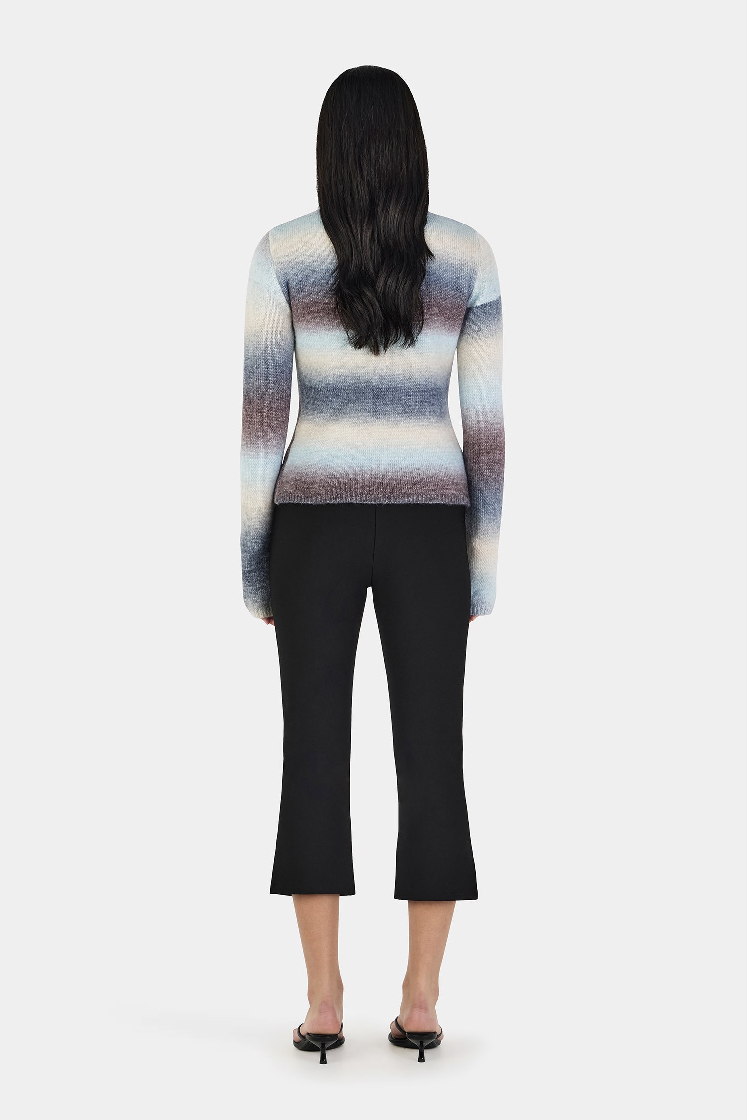 Alegra Asym Cardi - Cocoa Gradient