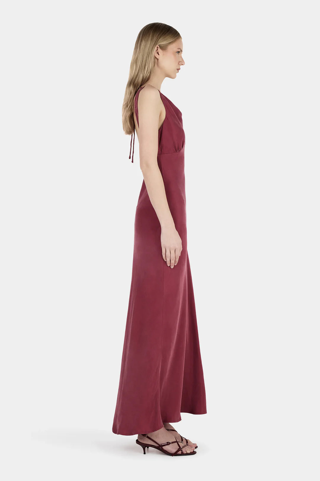 Arden Midi Dress - Burgundy