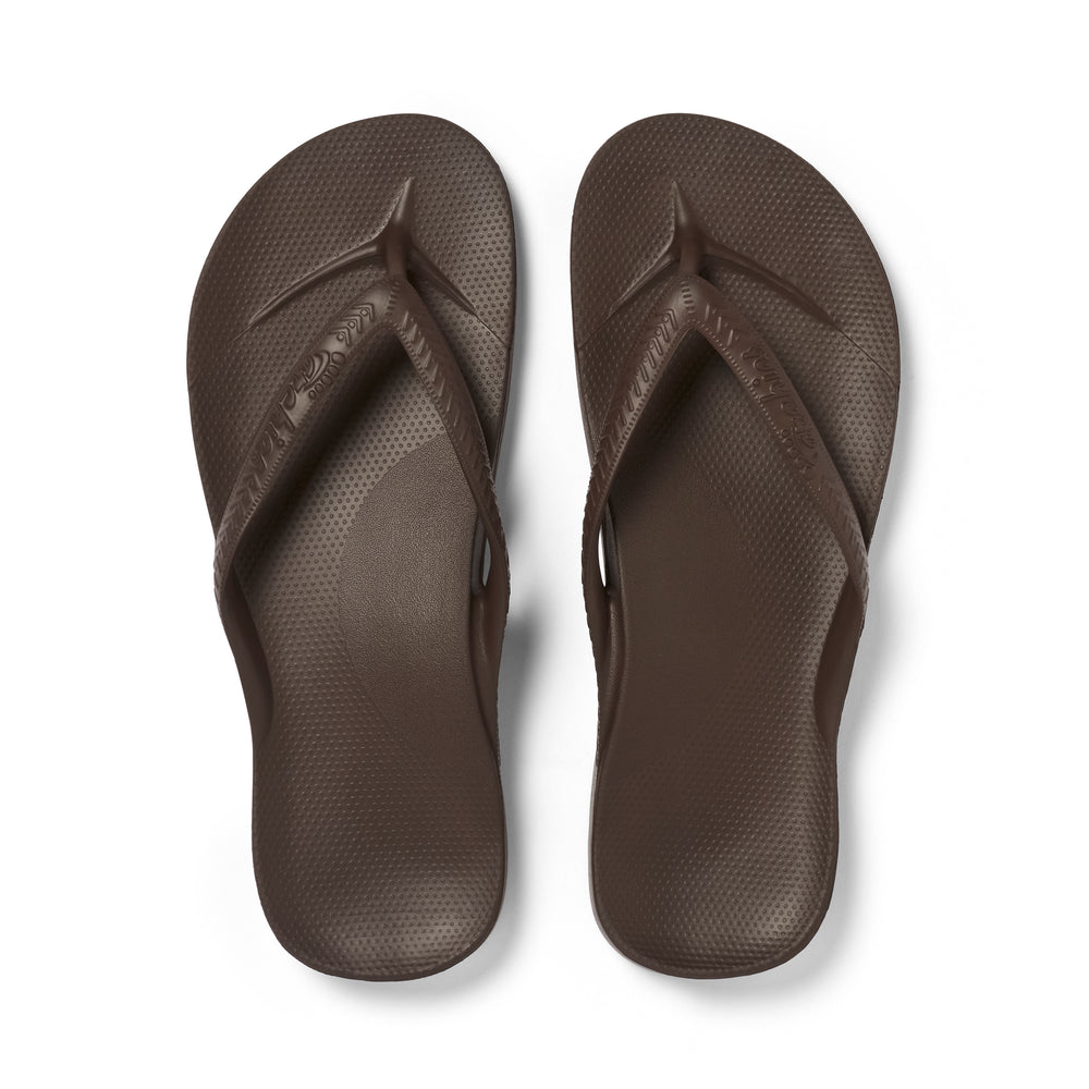 Arch Support Thongs - Brown