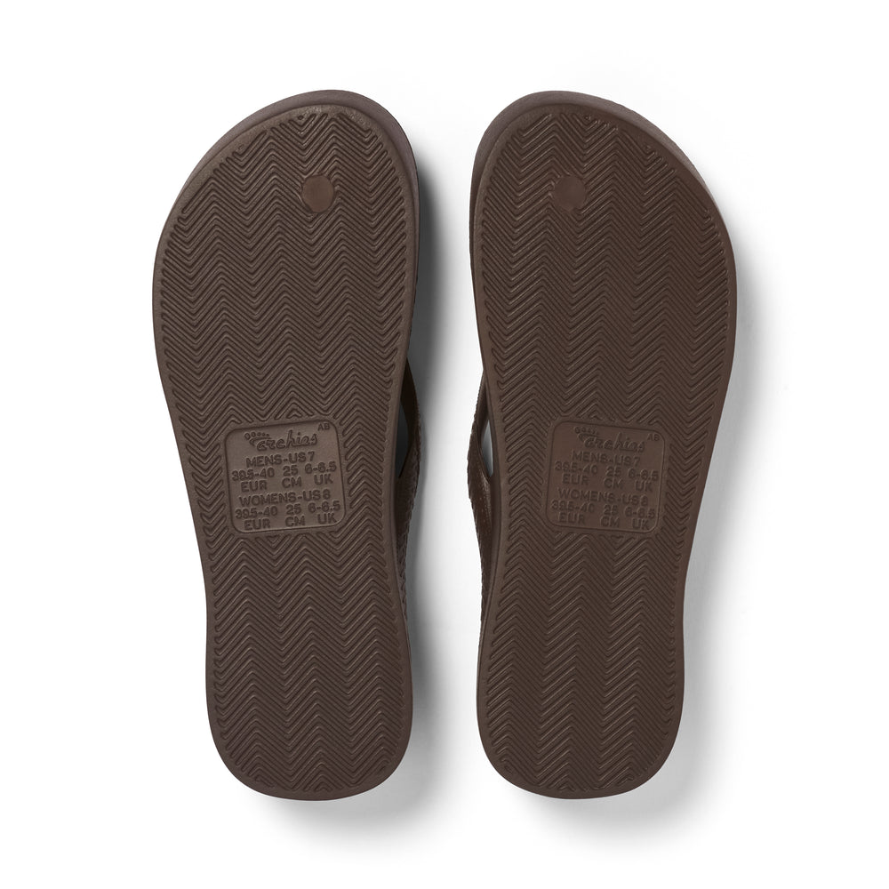 Arch Support Thongs - Brown