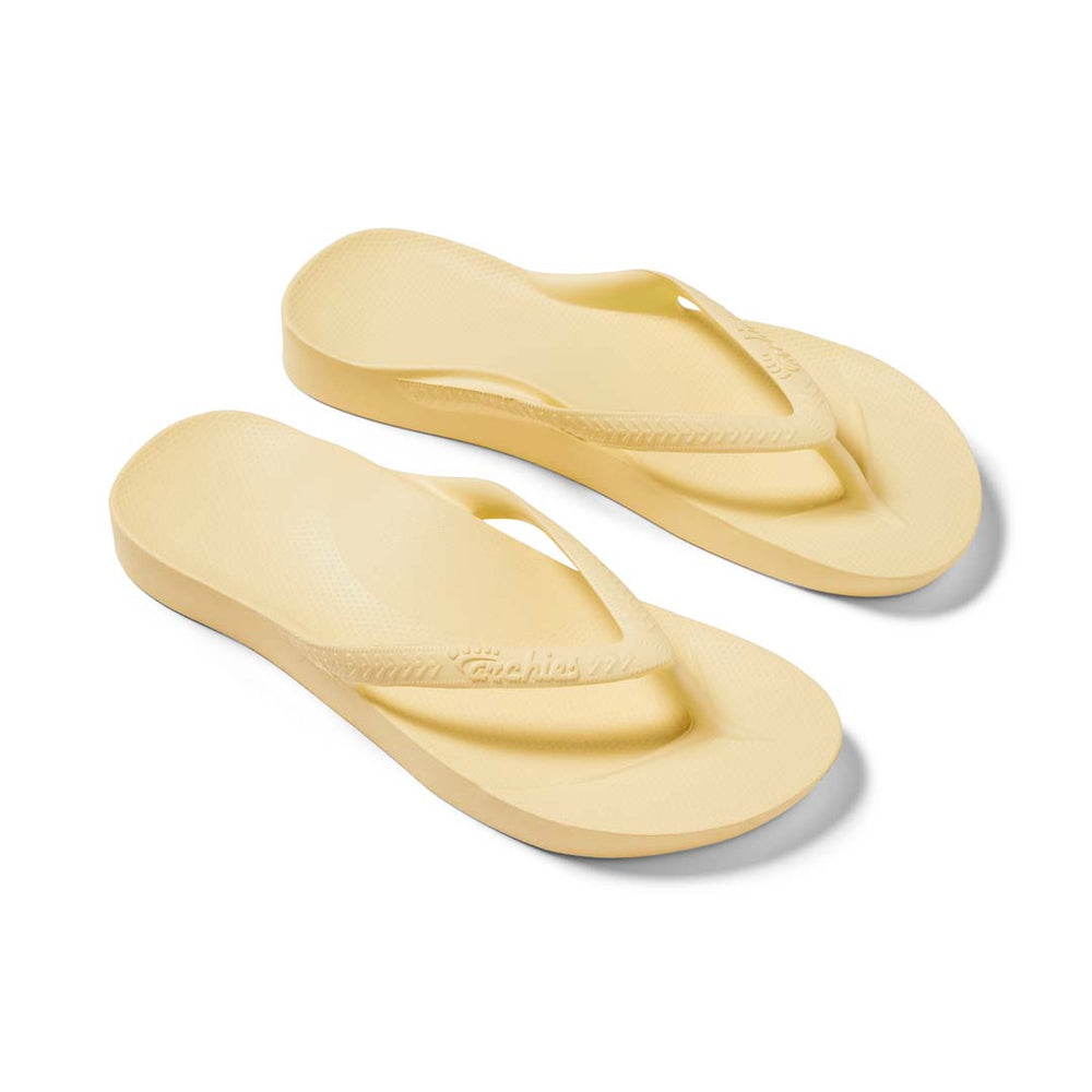 Arch Support Thongs - Lemon