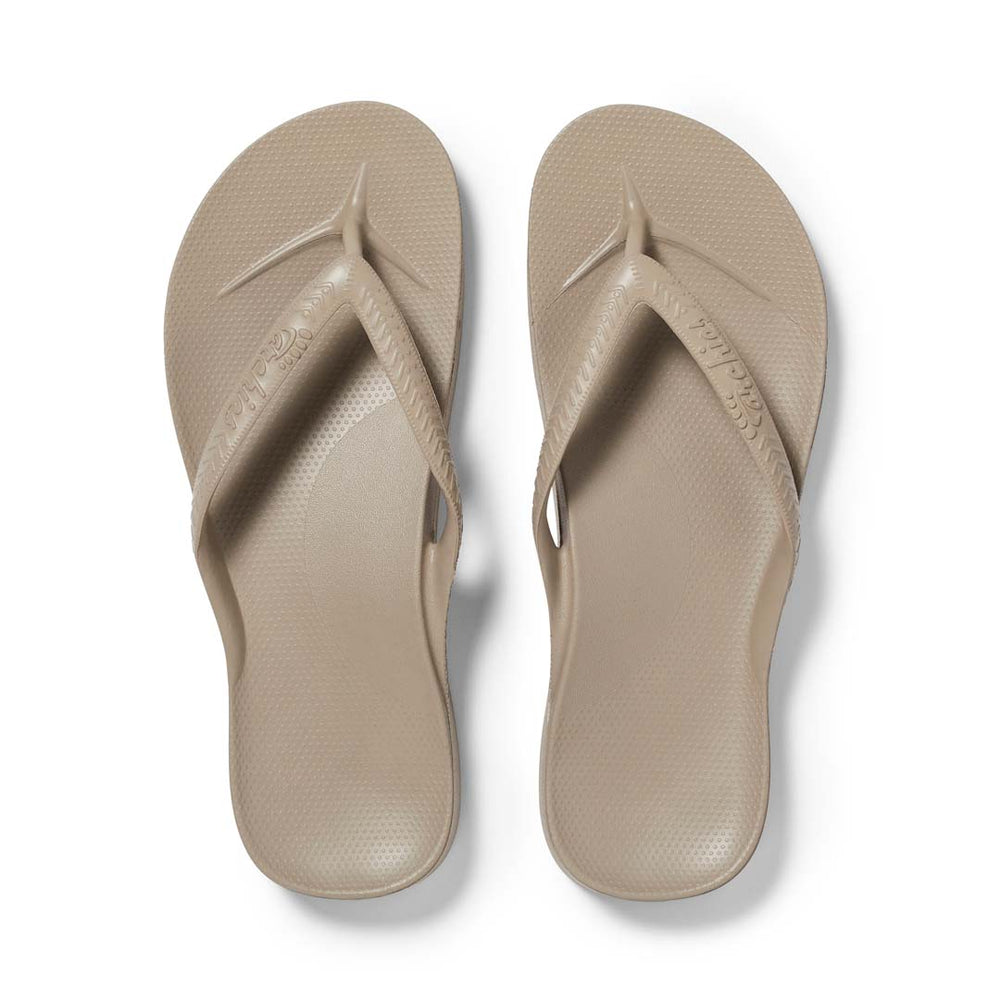Arch Support Thongs - Taupe