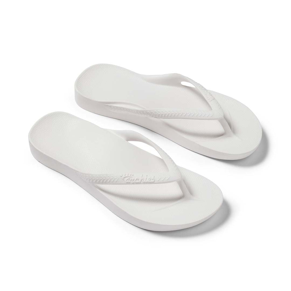 Arch Support Thongs - White