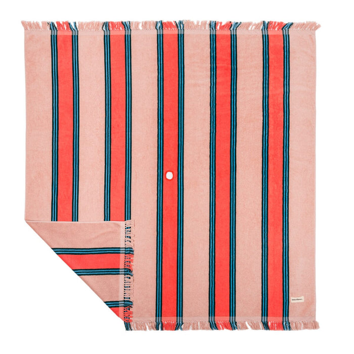 The Beach Blanket - Bistro Dusty Pink Stripe