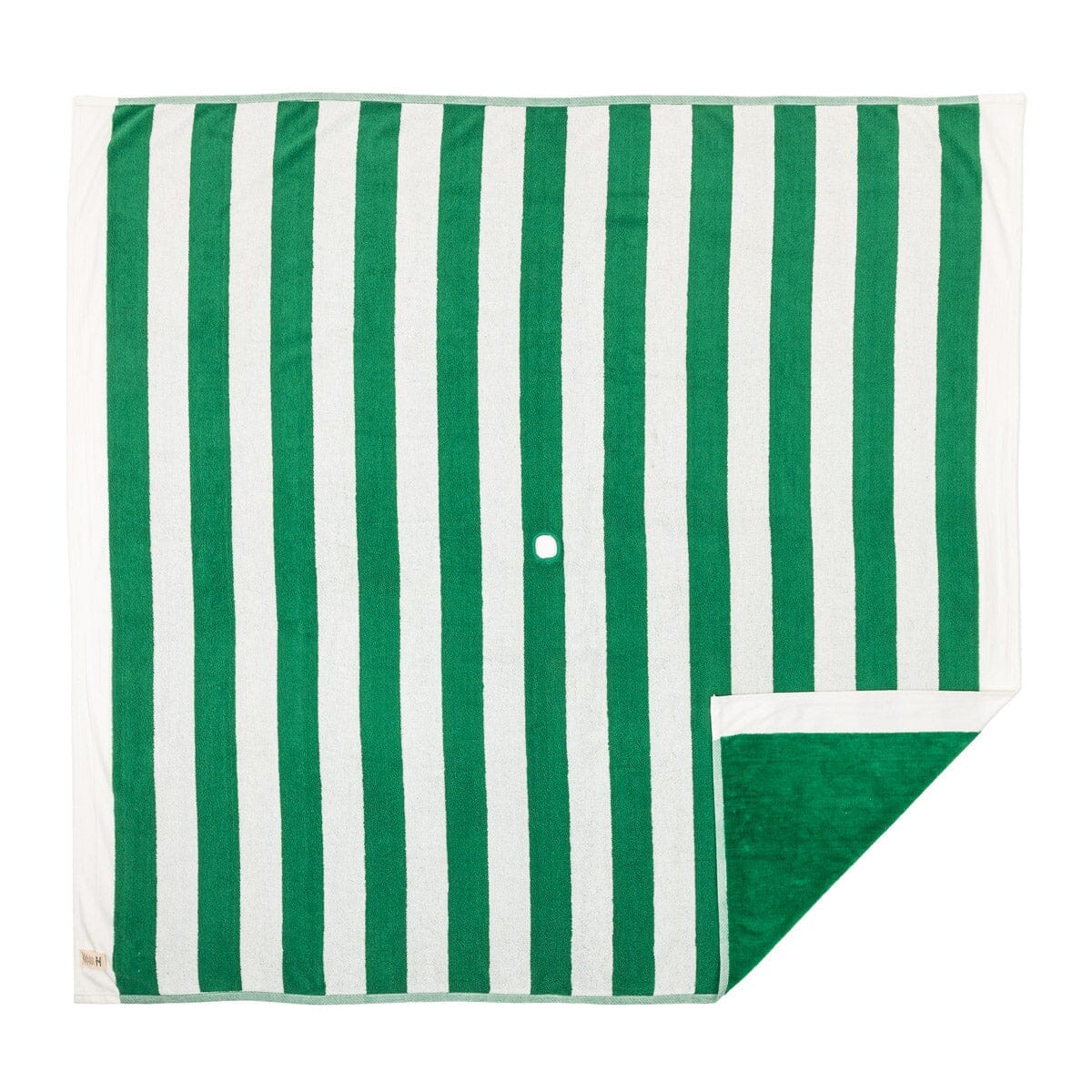 The Beach Blanket - Crew Canyon Green Stripe