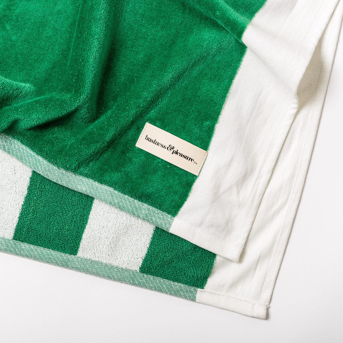 The Beach Blanket - Crew Canyon Green Stripe