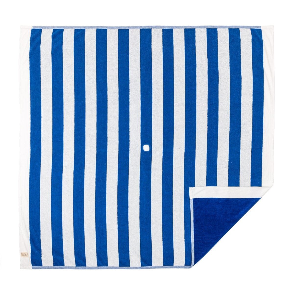 The Beach Blanket - Crew Mediterranean Blue Stripe