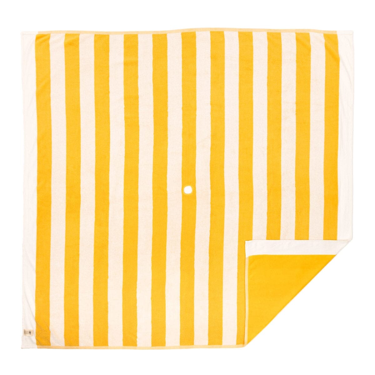 The Beach Blanket - Crew Mimosa Yellow Stripe