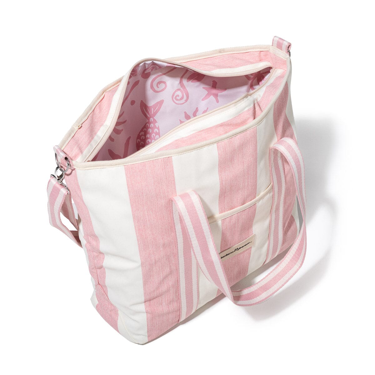 Cooler Tote Bag - Crew Pink Stripe