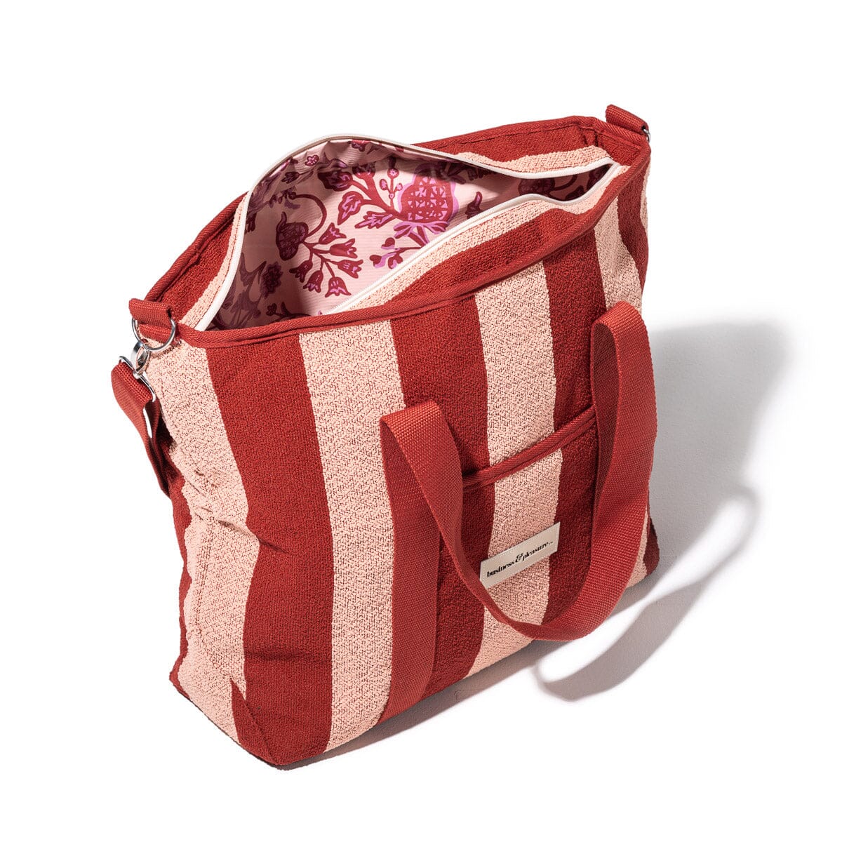 Cooler Tote Bag - Terry Terracotta Stripe