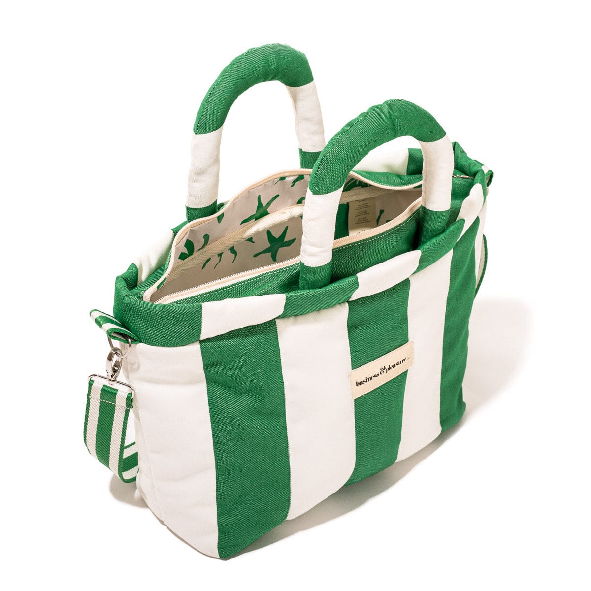 The Cloud Cooler Tote Bag - Crew Canyon Green Stripe
