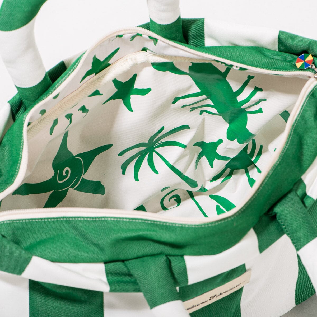 The Cloud Cooler Tote Bag - Crew Canyon Green Stripe