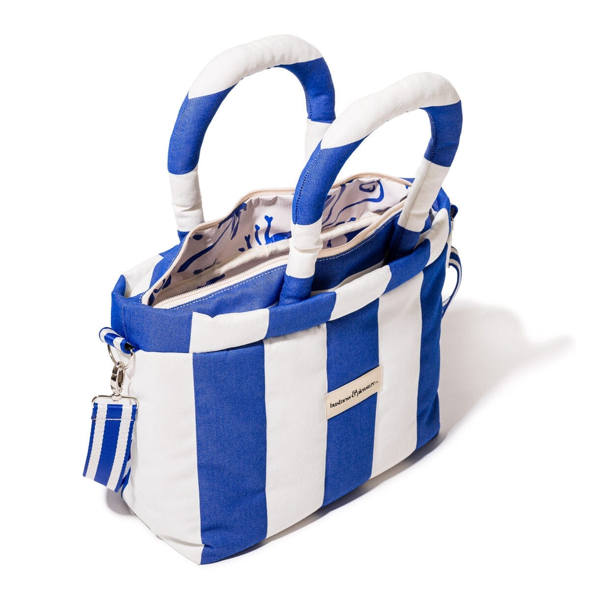 The Cloud Cooler Tote Bag - Crew Mediterranean Blue Stripe