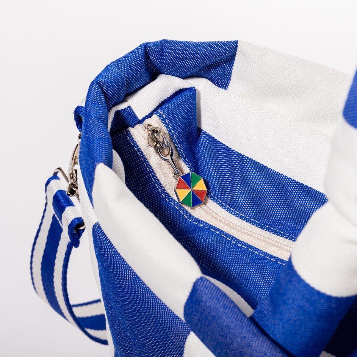 The Cloud Cooler Tote Bag - Crew Mediterranean Blue Stripe