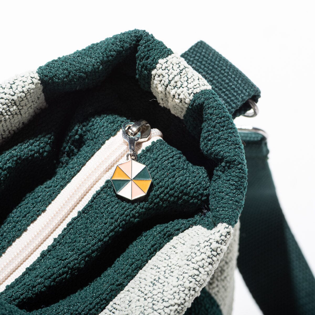 Cloud Cooler Tote Bag - Terry Green Stripe