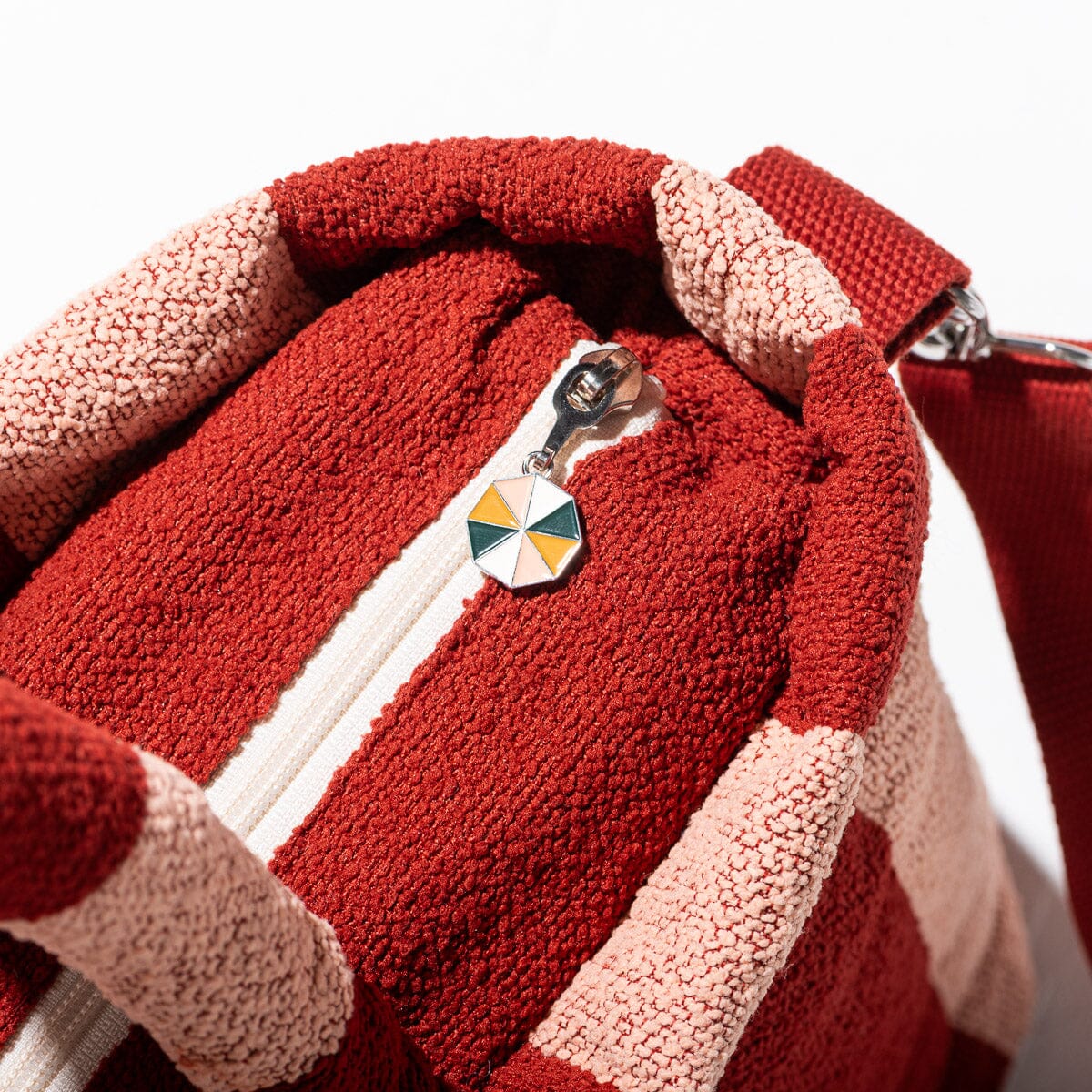 Cloud Cooler Tote Bag - Terry Terracotta Stripe