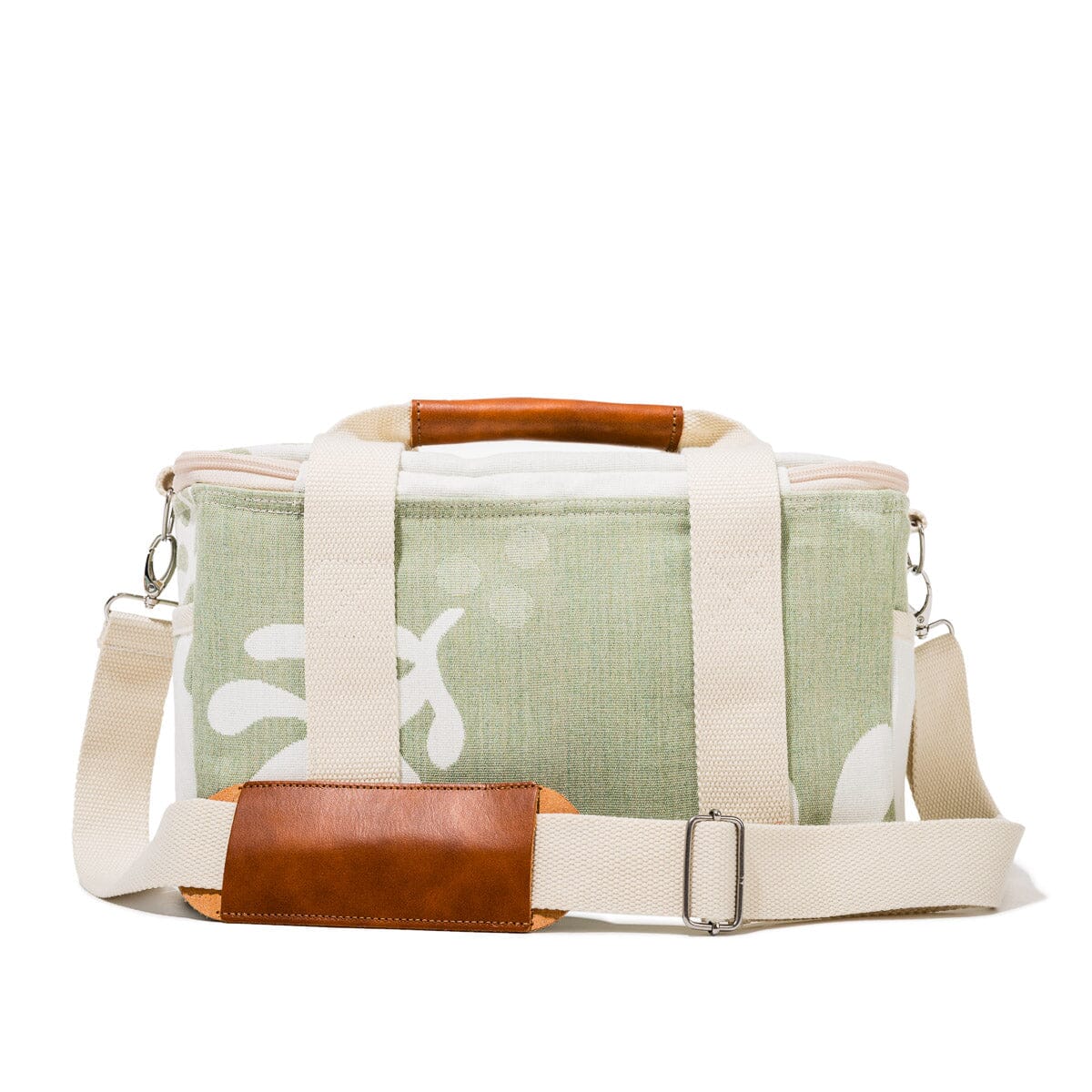 The Premium Cooler Bag - Green Jacquard