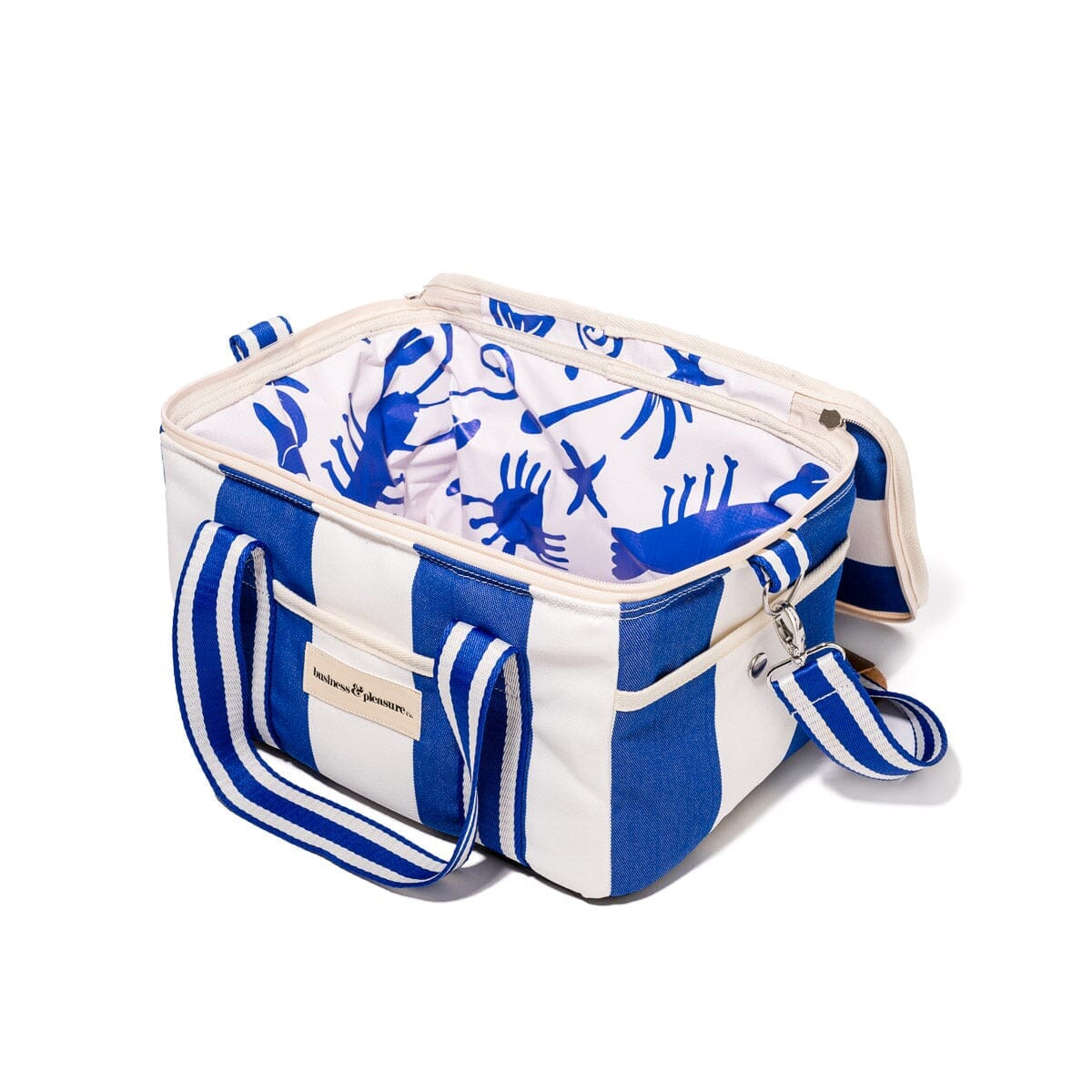 The Premium Cooler Bag - Crew Mediterranean Blue Stripe