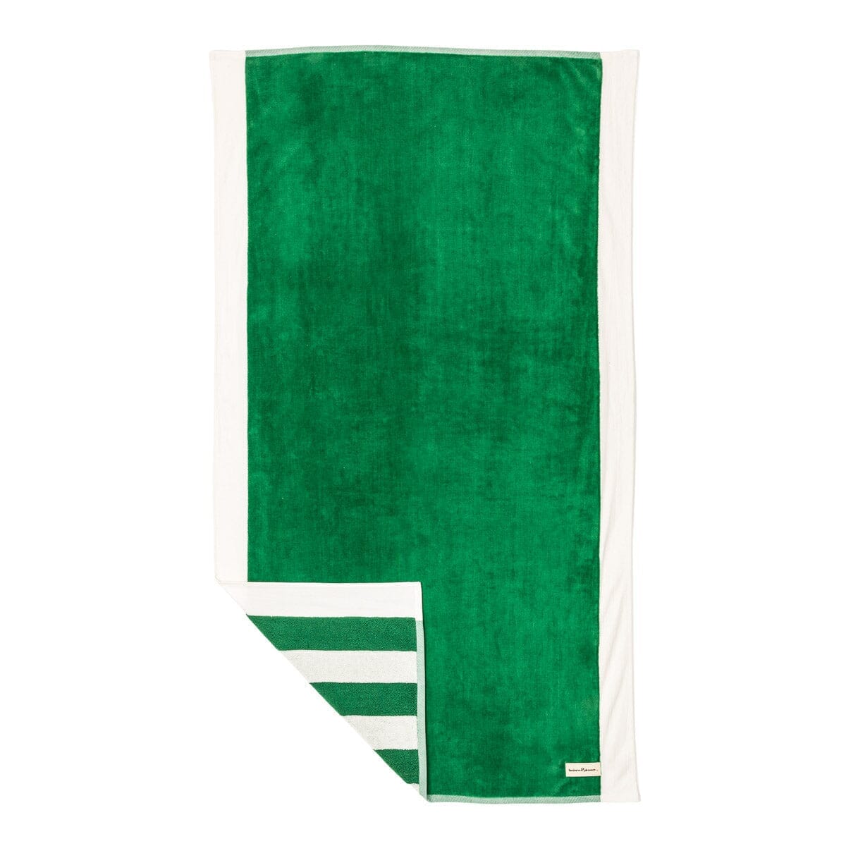 The Beach Towel - Crew Canyon Green Stripe