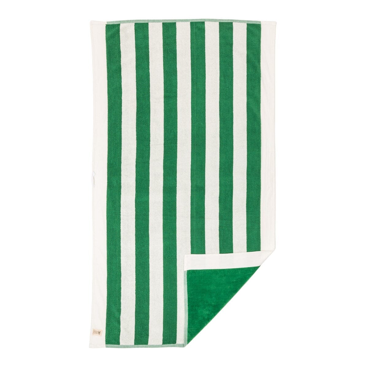 The Beach Towel - Crew Canyon Green Stripe