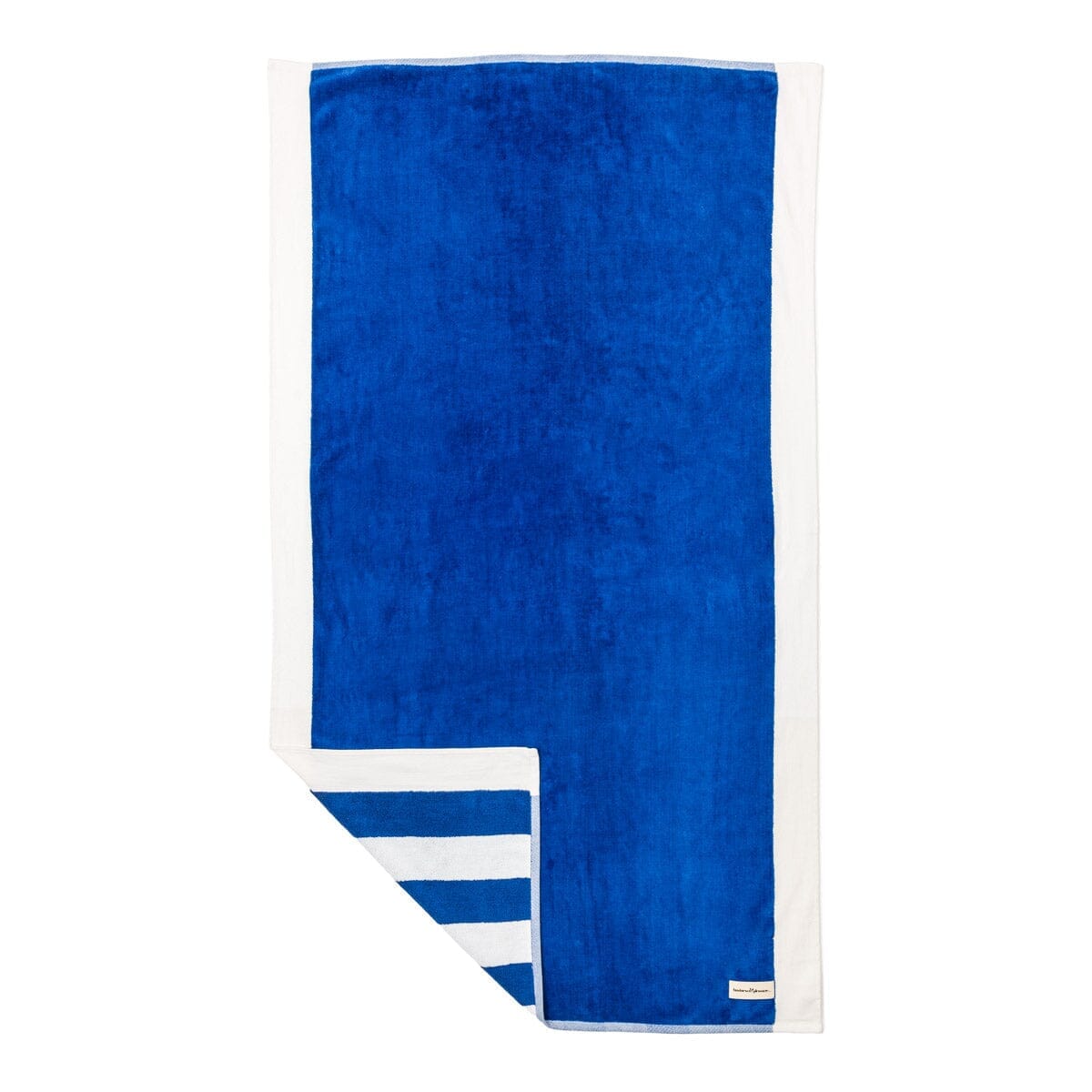The Beach Towel - Crew Mediterranean Blue Stripe
