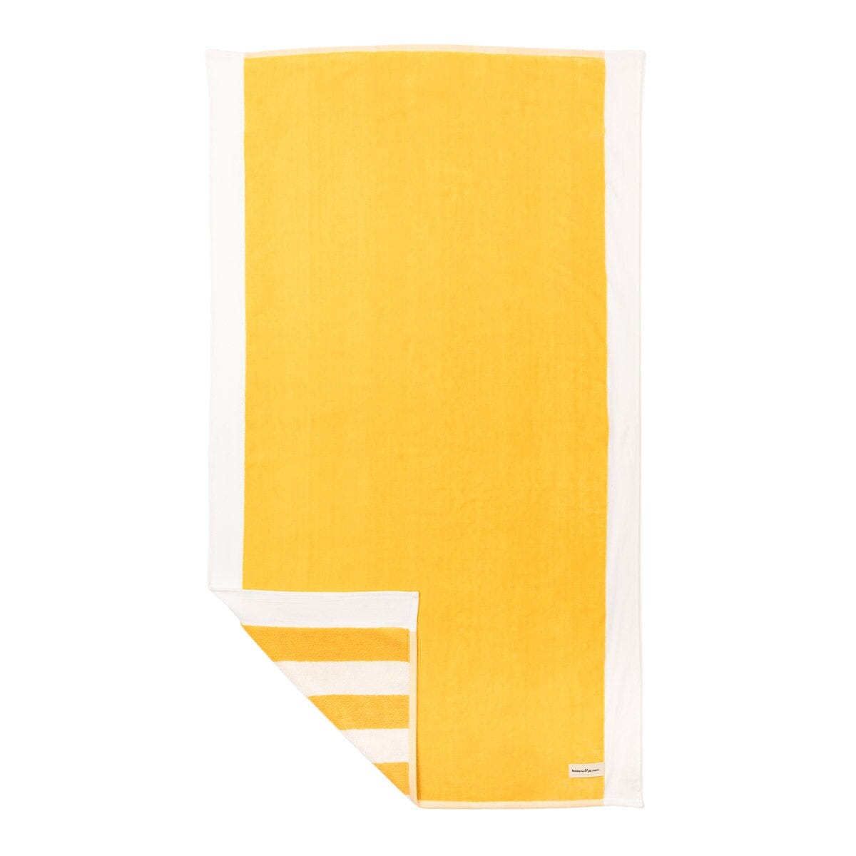 The Beach Towel - Crew Mimosa Yellow Stripe