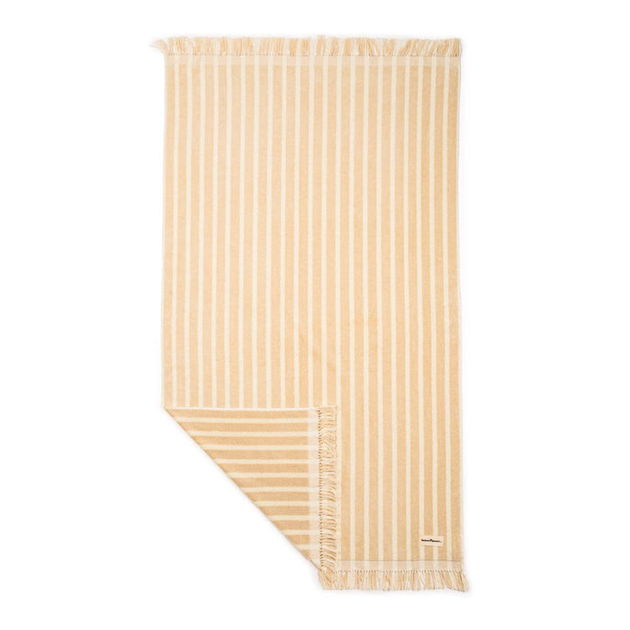The Beach Towel - Monaco Natural Stripe