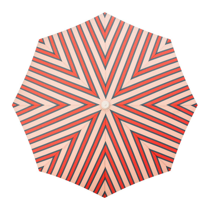 Amalfi Umbrella - Bistro Dusty Pink Stripe