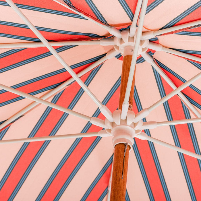 Amalfi Umbrella - Bistro Dusty Pink Stripe