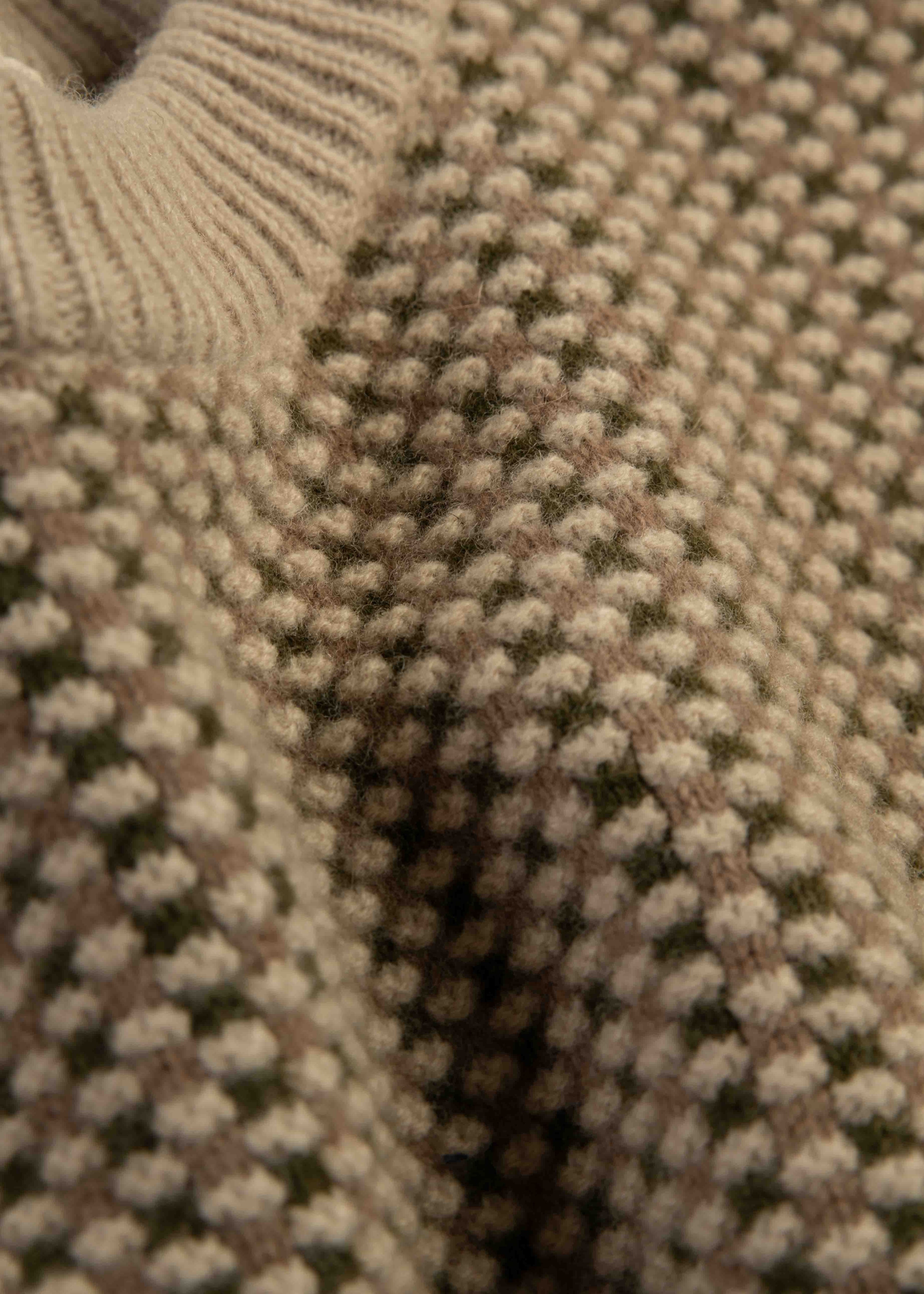 Merino Cable Knit - Brown