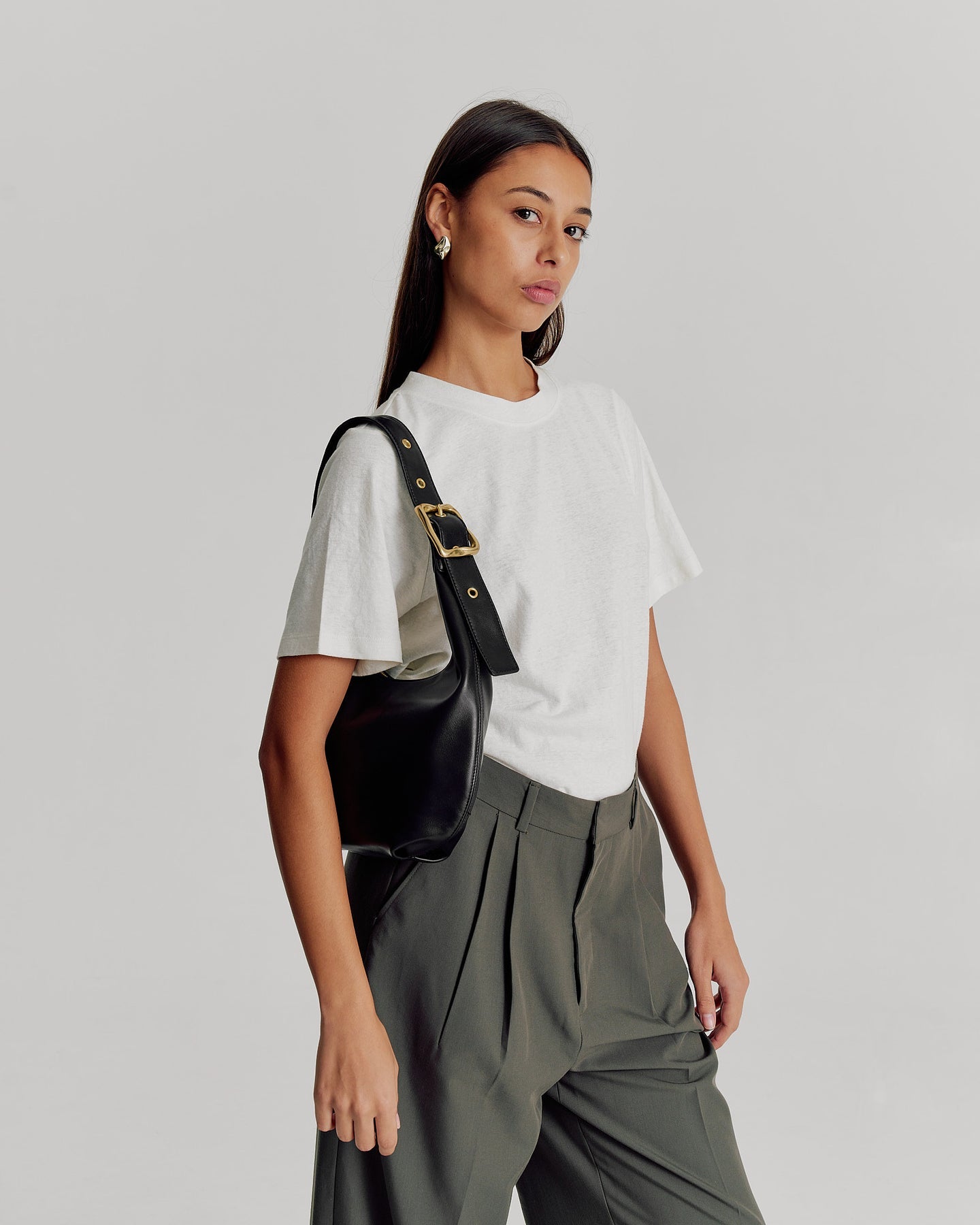 Everyday Croissant Bag - Black