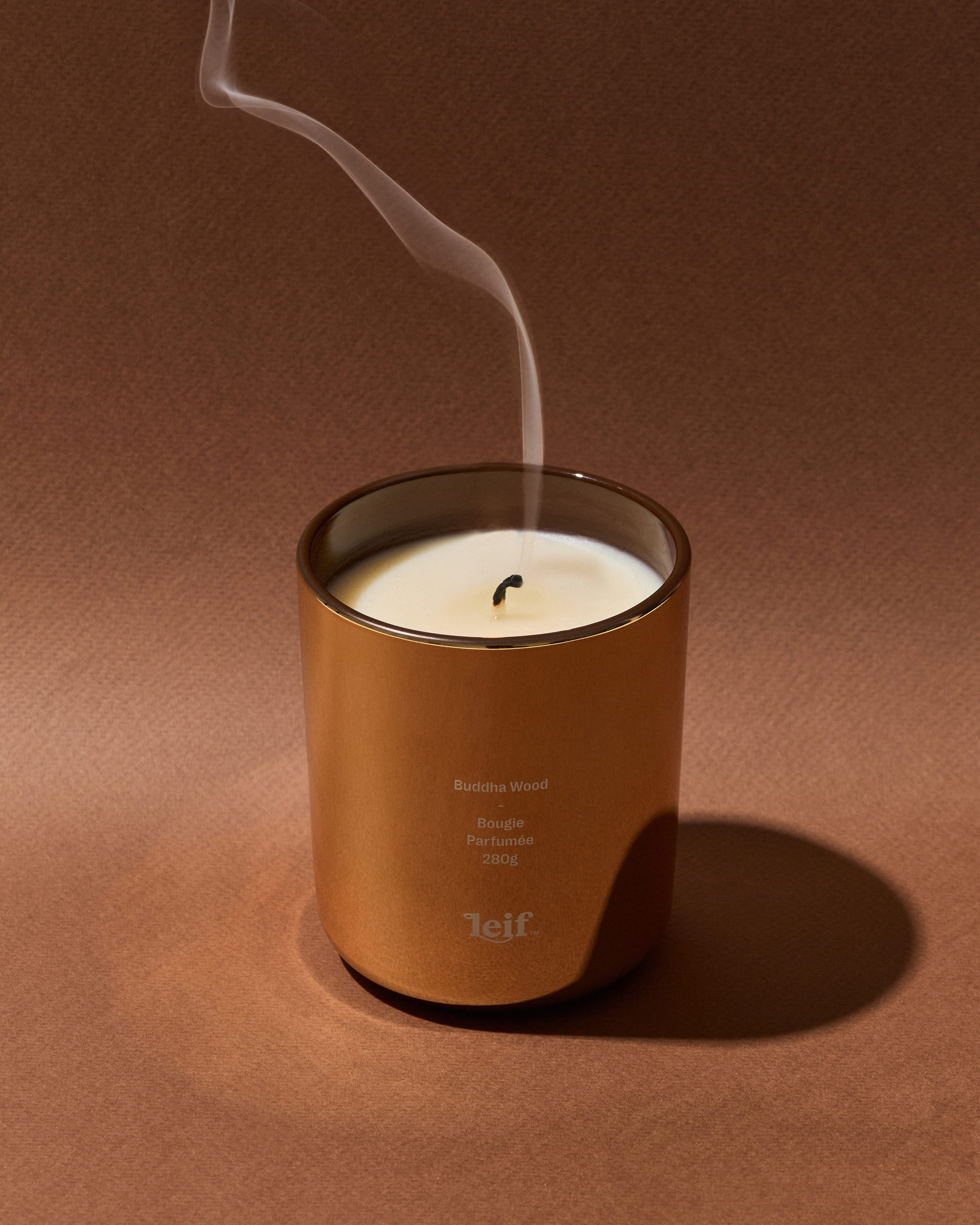 Limited Edition Holiday Buddha Wood Gold Candle 280g