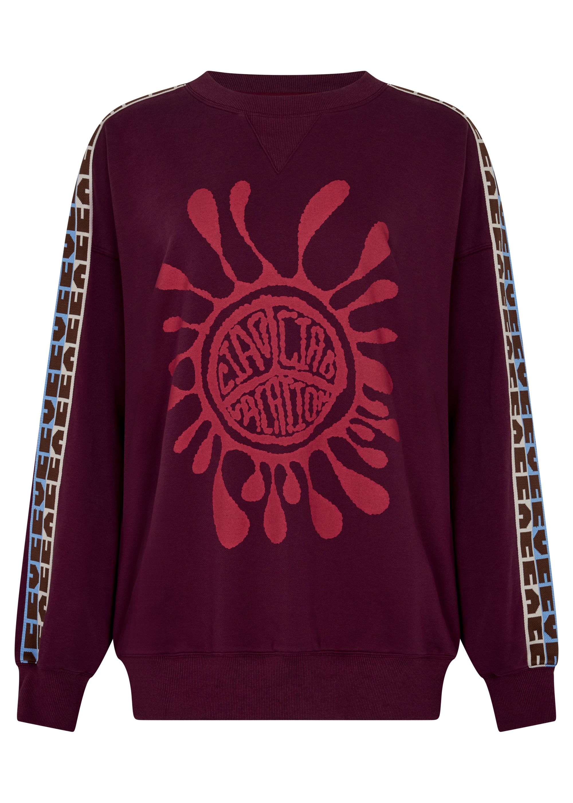 Emboss Oversized Sweater - Multi